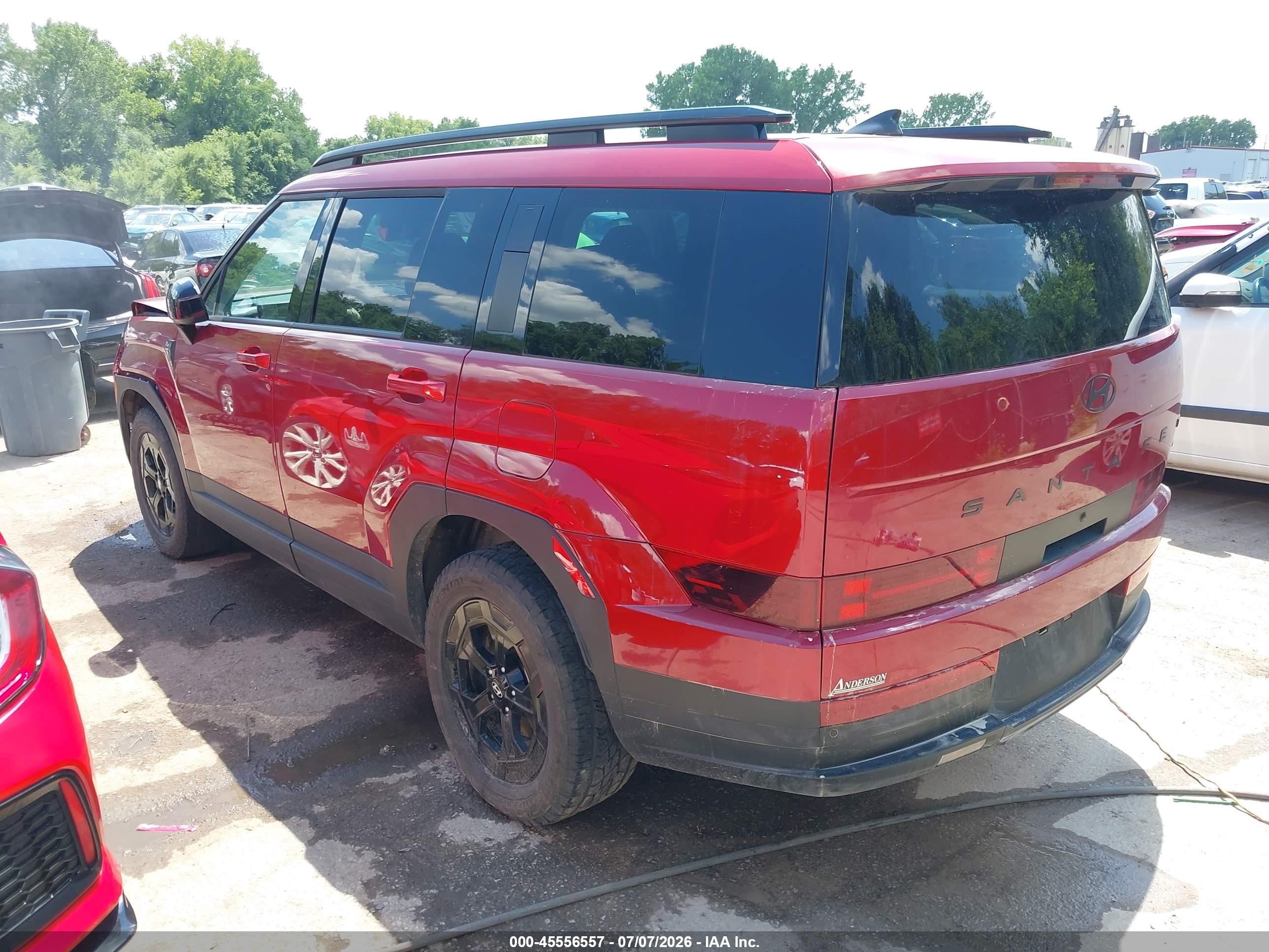 2025 Hyundai Santa Fe Xrt Red vin: 5NMP3DGL9SH102381
