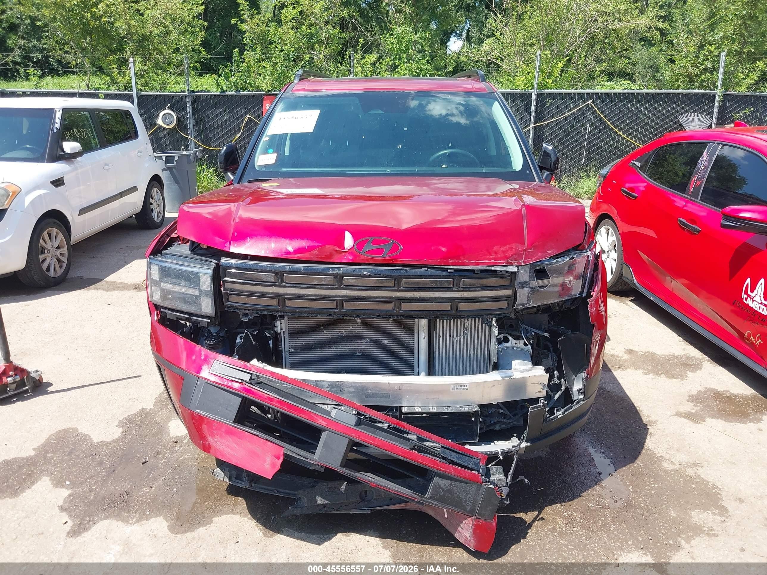 2025 Hyundai Santa Fe Xrt Red vin: 5NMP3DGL9SH102381