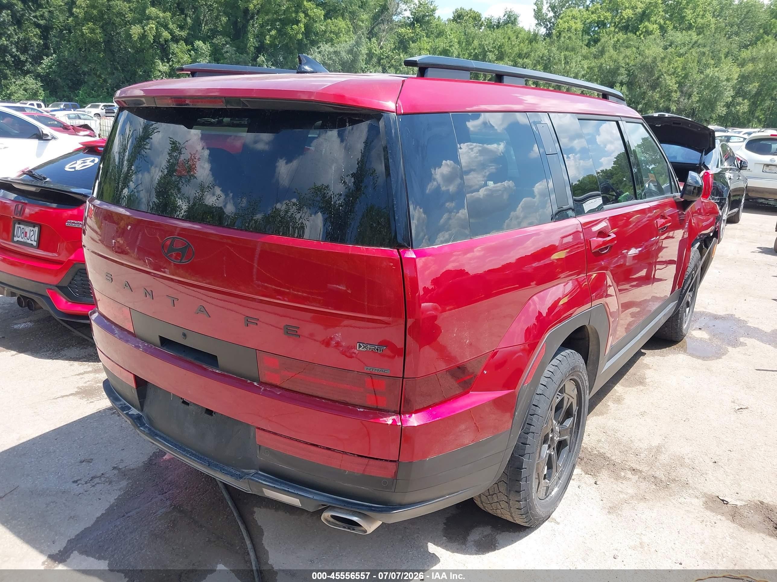 2025 Hyundai Santa Fe Xrt Red vin: 5NMP3DGL9SH102381