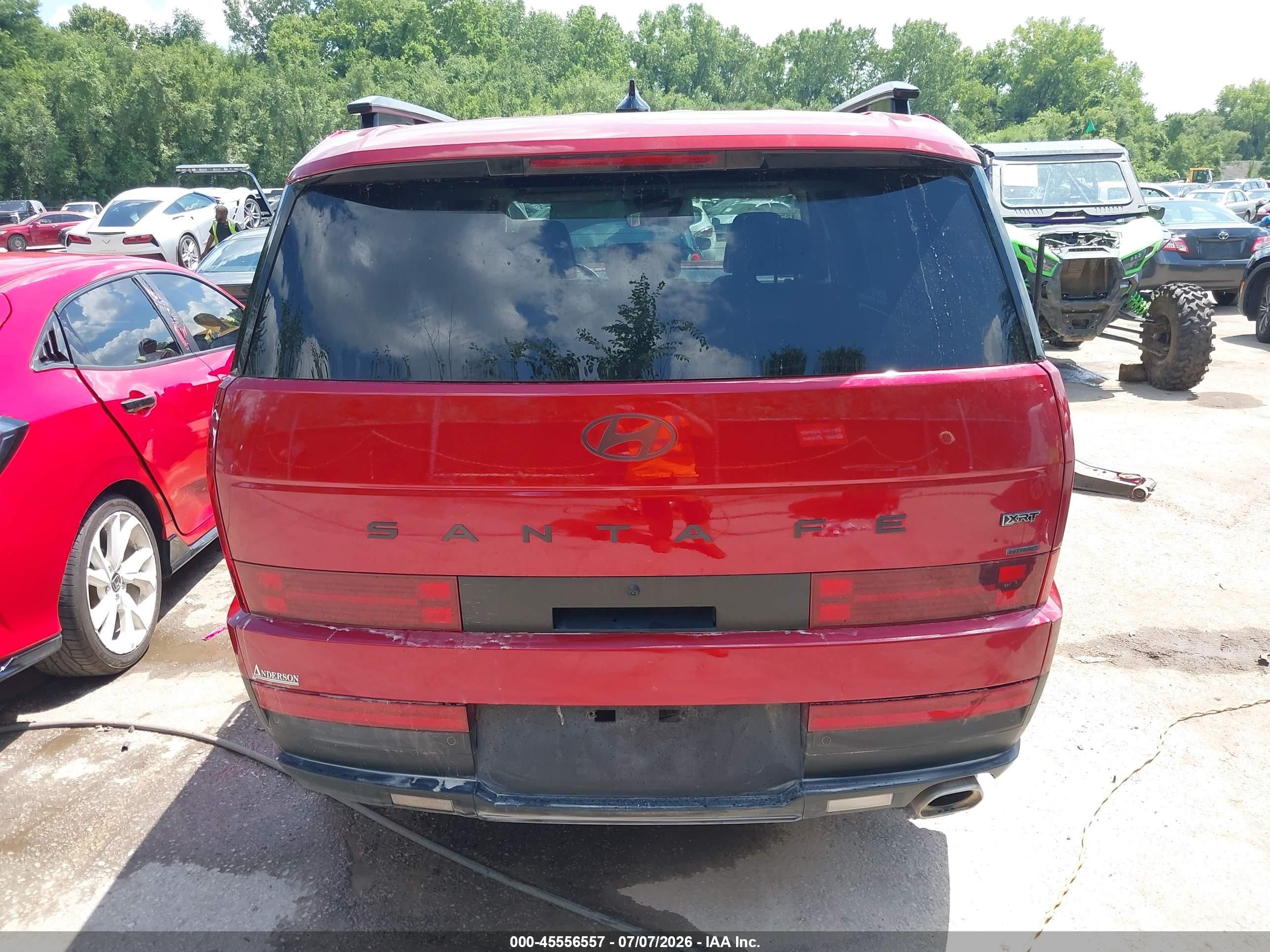 2025 Hyundai Santa Fe Xrt Red vin: 5NMP3DGL9SH102381