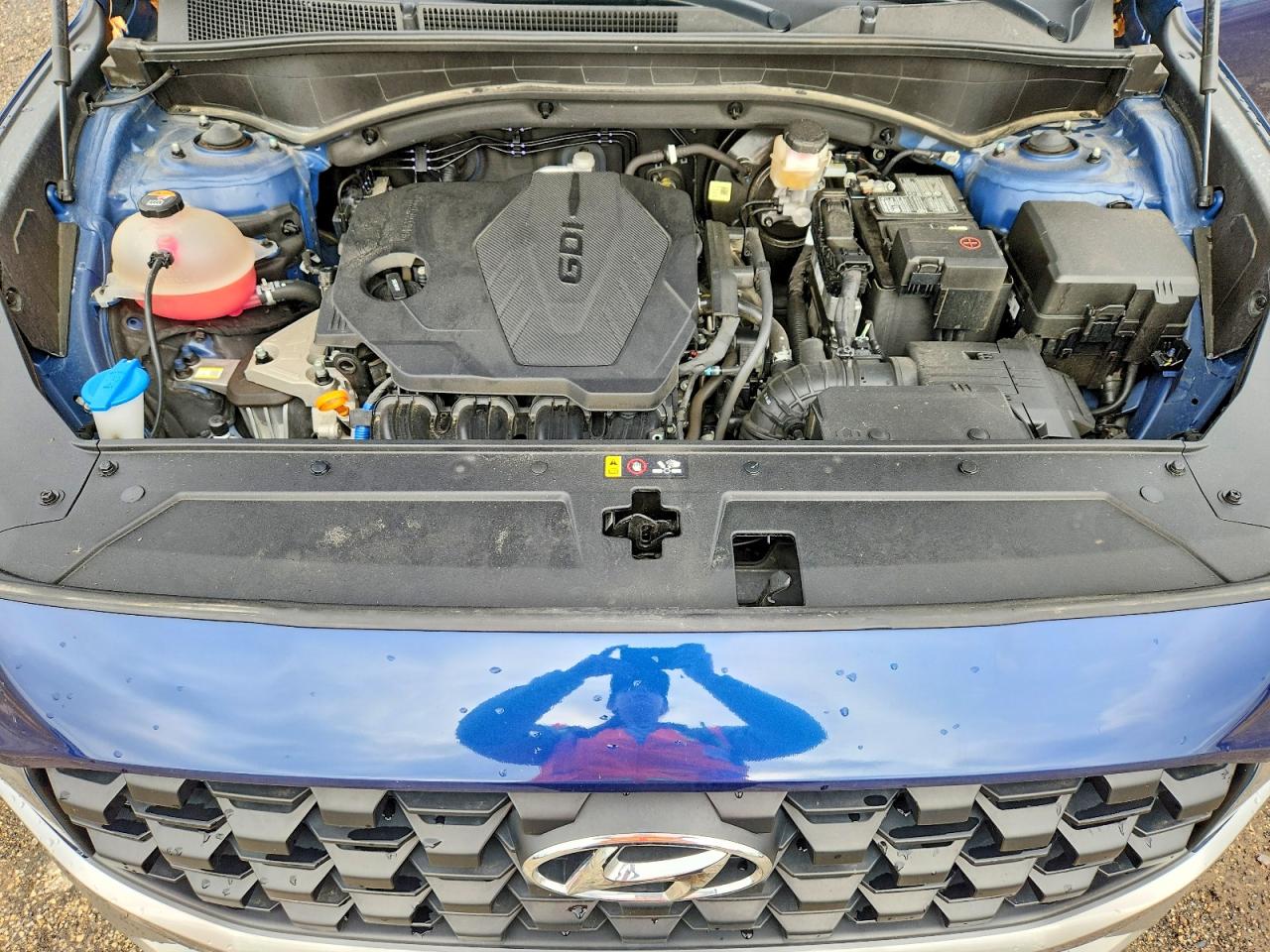 2021 Hyundai Santa Fe Se Синий vin: 5NMS1DAJ5MH350055
