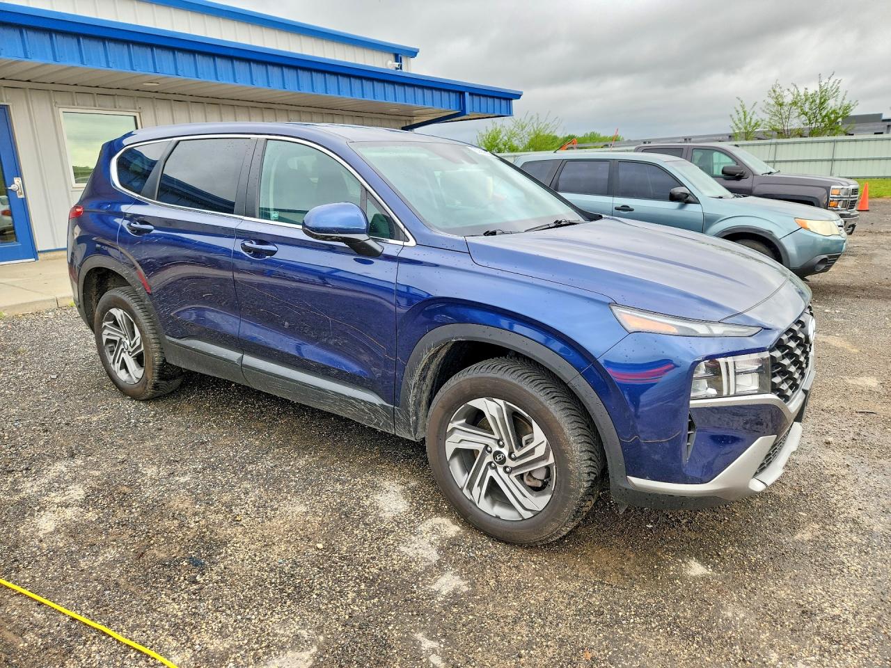 2021 Hyundai Santa Fe Se Синий vin: 5NMS1DAJ5MH350055