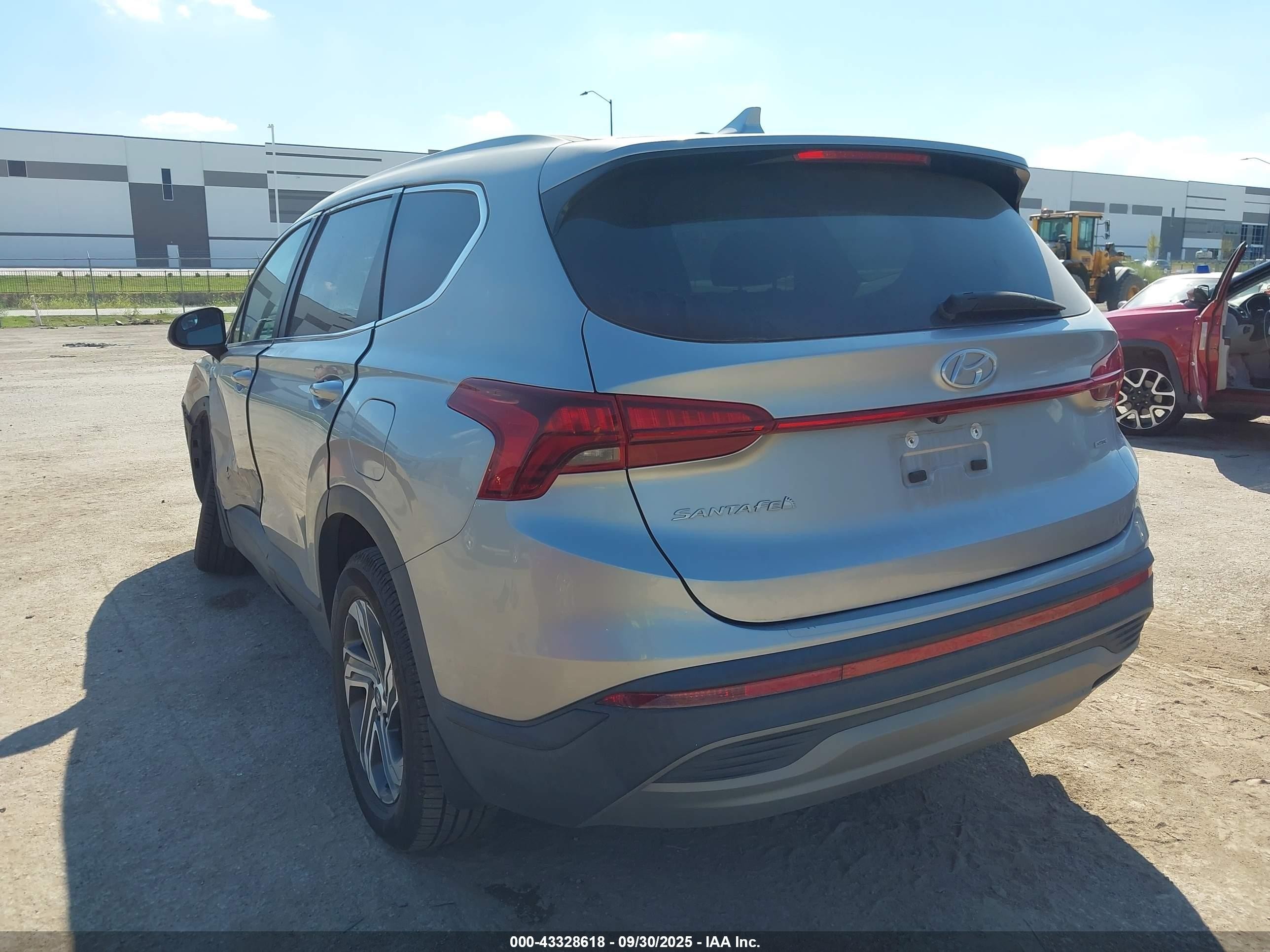 2021 Hyundai Santa Fe Se Silver vin: 5NMS1DAJ6MH350095