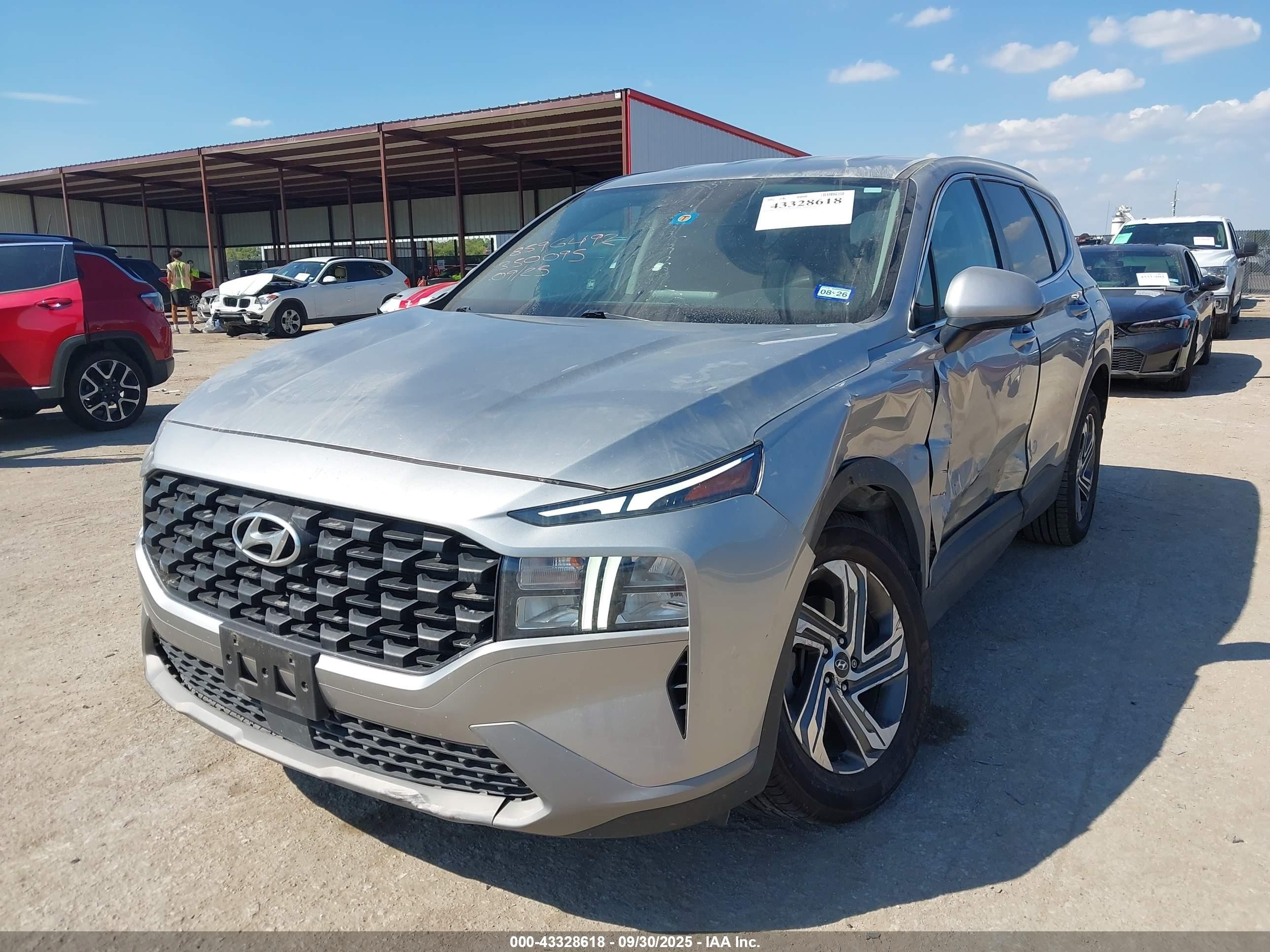 2021 Hyundai Santa Fe Se Silver vin: 5NMS1DAJ6MH350095