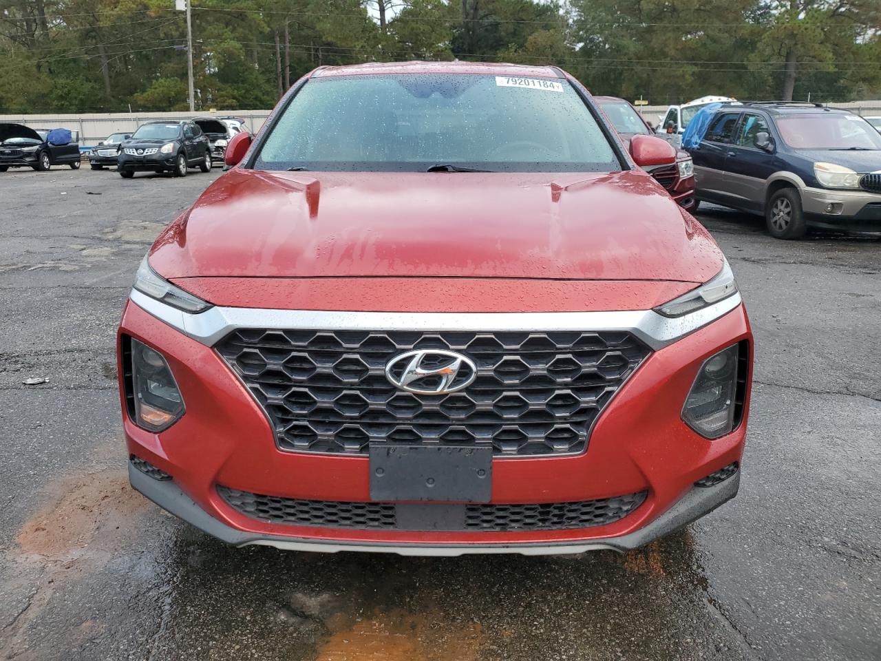 2019 Hyundai Santa Fe Se Red vin: 5NMS23AD0KH112421