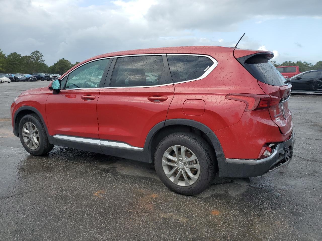 2019 Hyundai Santa Fe Se Red vin: 5NMS23AD0KH112421