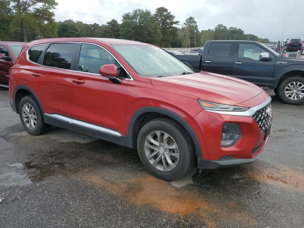 2019 Hyundai Santa Fe Se Red vin: 5NMS23AD0KH112421