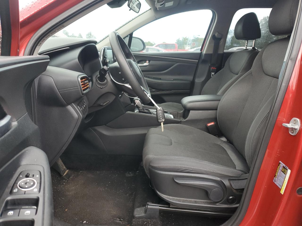 2019 Hyundai Santa Fe Se Red vin: 5NMS23AD0KH112421
