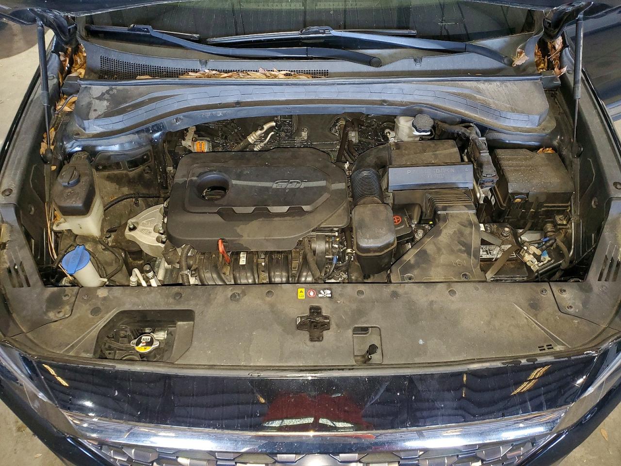 2019 Hyundai Santa Fe Se 2.4l Черный vin: 5NMS23AD3KH083366