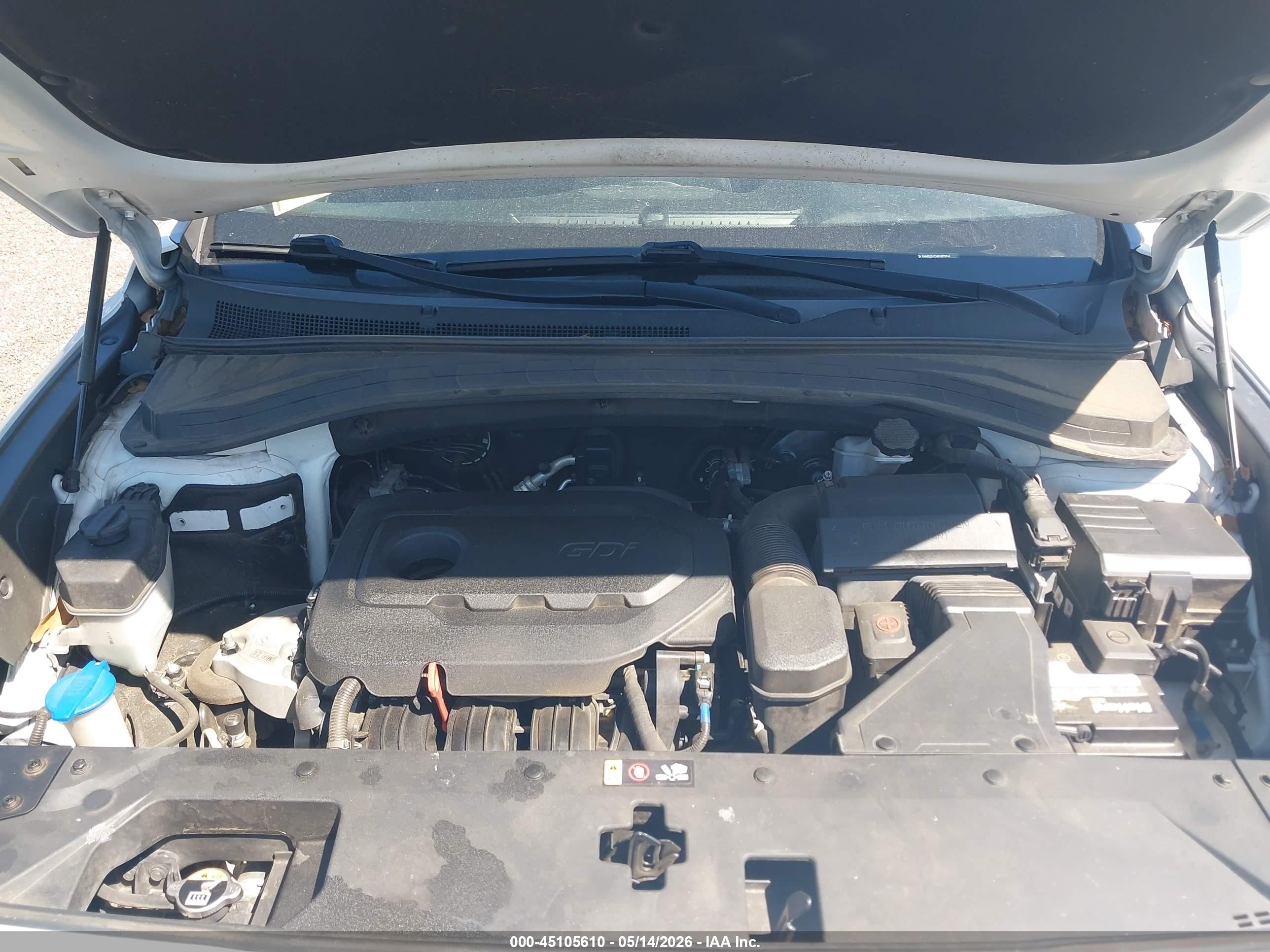 2019 Hyundai Santa Fe Se White vin: 5NMS23AD4KH098944
