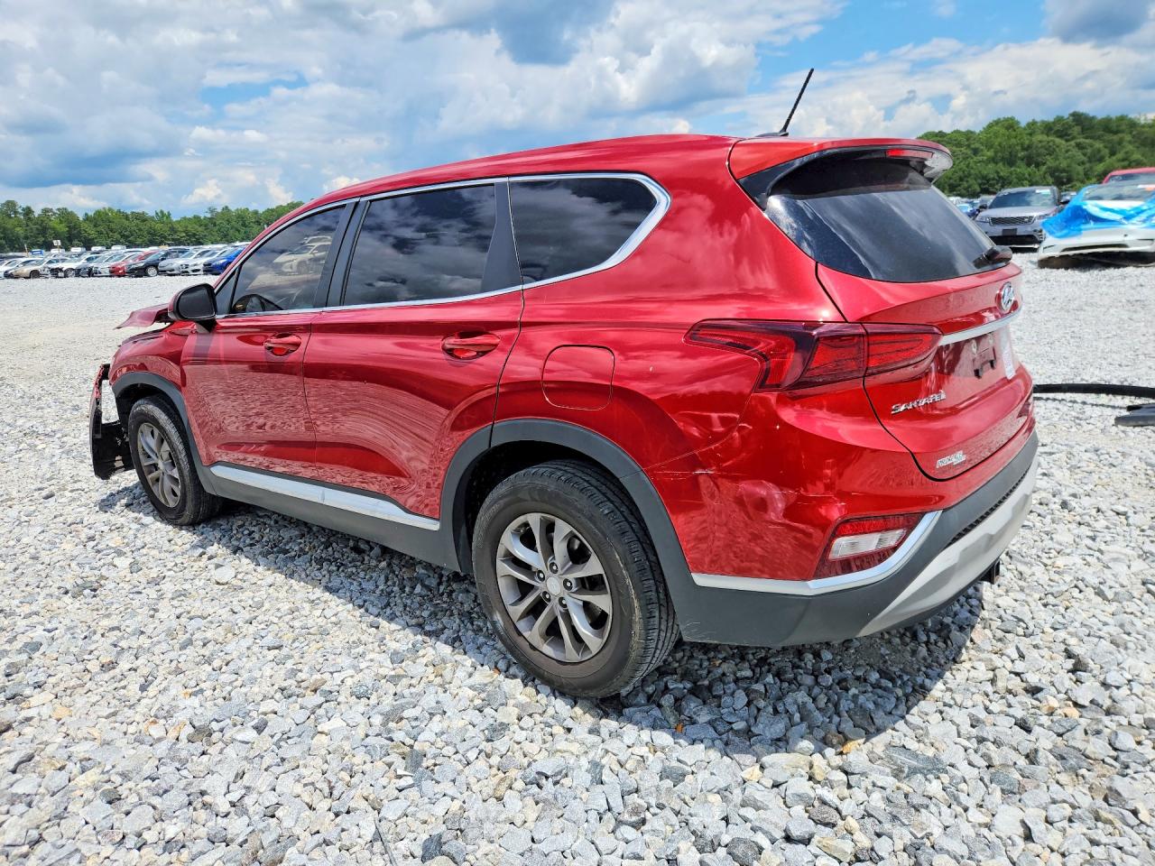 2019 Hyundai Santa Fe Se Красный vin: 5NMS23AD4KH134440
