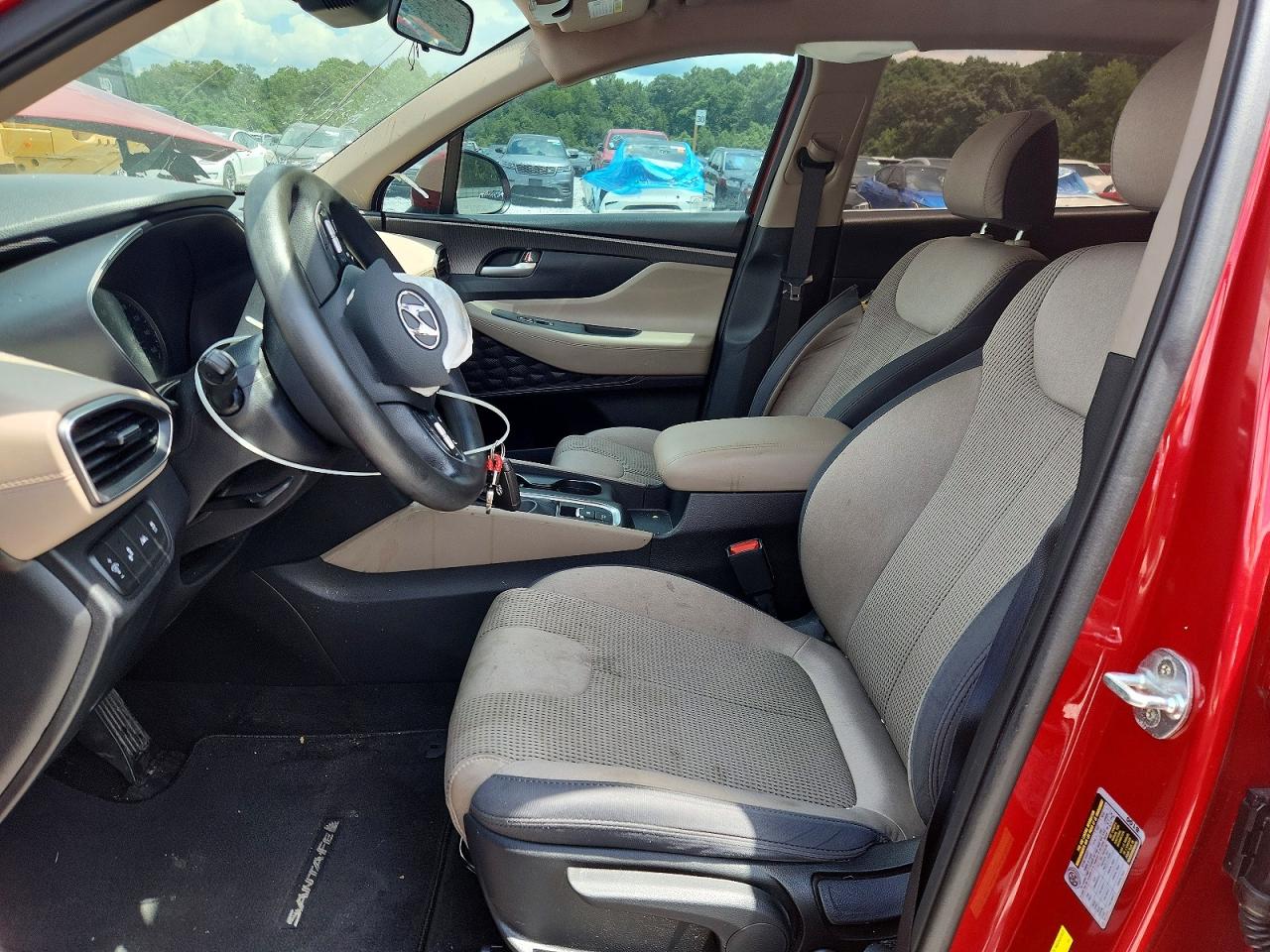 2019 Hyundai Santa Fe Se Красный vin: 5NMS23AD4KH134440
