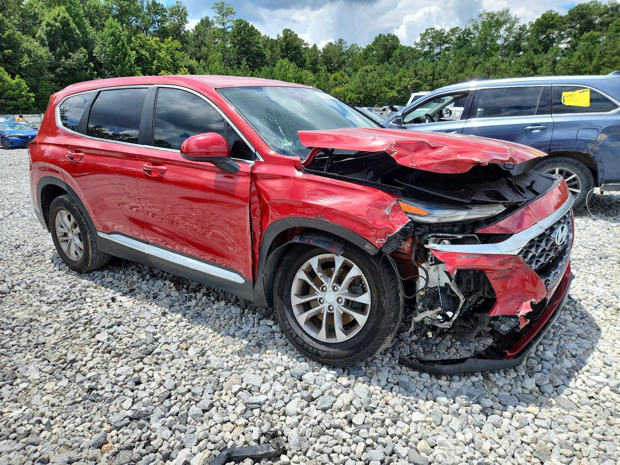 2019 Hyundai Santa Fe Se Красный vin: 5NMS23AD4KH134440