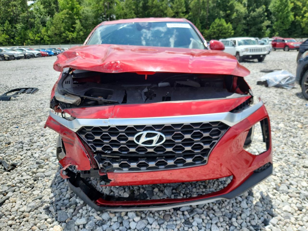 2019 Hyundai Santa Fe Se Красный vin: 5NMS23AD4KH134440