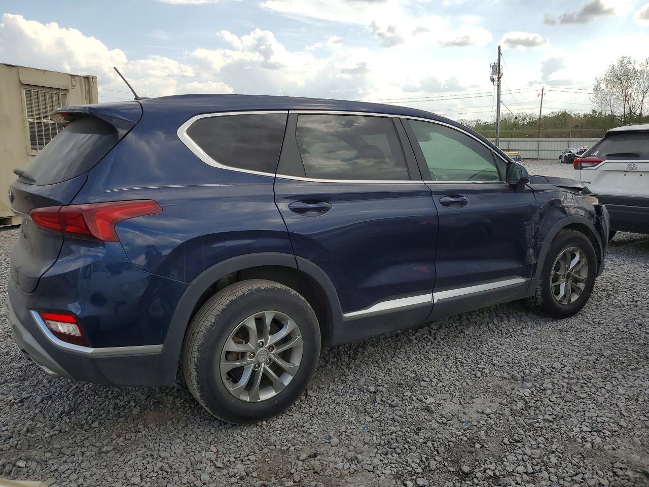 2019 Hyundai Santa Fe Se 2.4l Синий vin: 5NMS23AD6KH011559