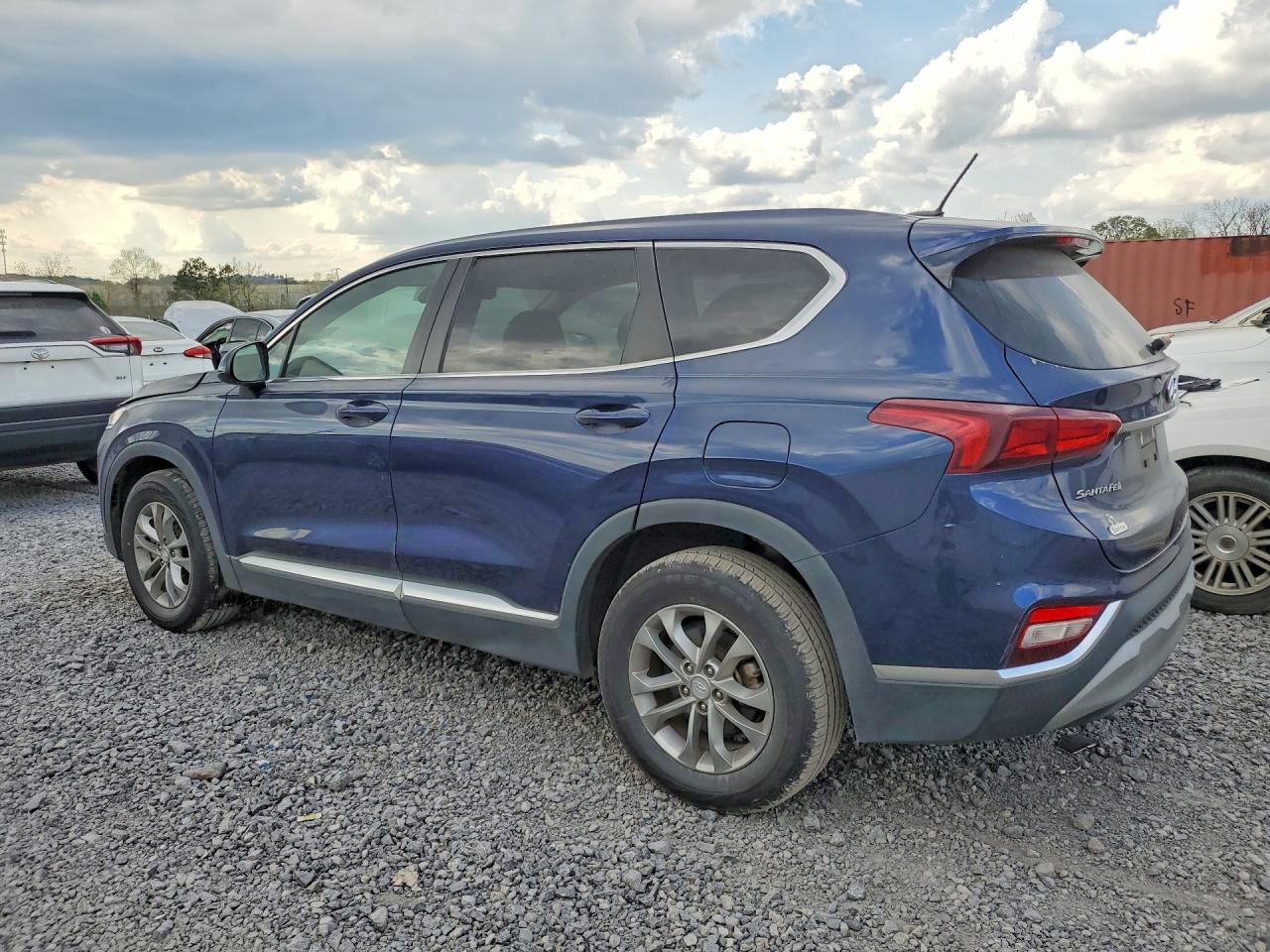 2019 Hyundai Santa Fe Se 2.4l Синий vin: 5NMS23AD6KH011559