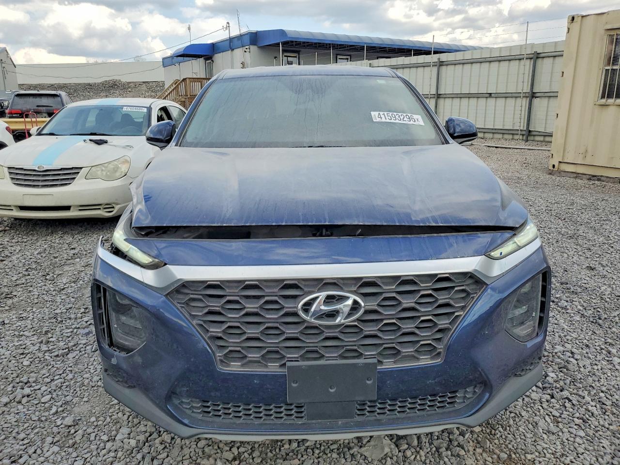 2019 Hyundai Santa Fe Se 2.4l Синий vin: 5NMS23AD6KH011559