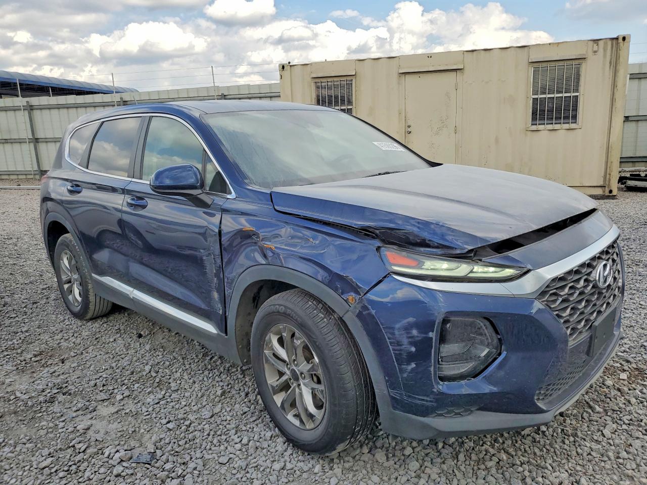 2019 Hyundai Santa Fe Se 2.4l Синий vin: 5NMS23AD6KH011559