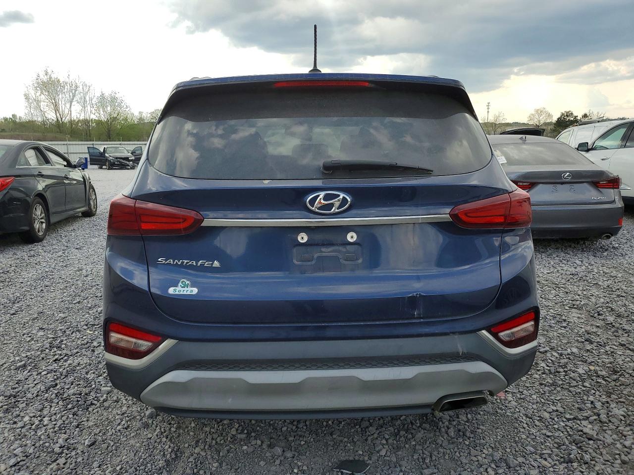 2019 Hyundai Santa Fe Se 2.4l Синий vin: 5NMS23AD6KH011559