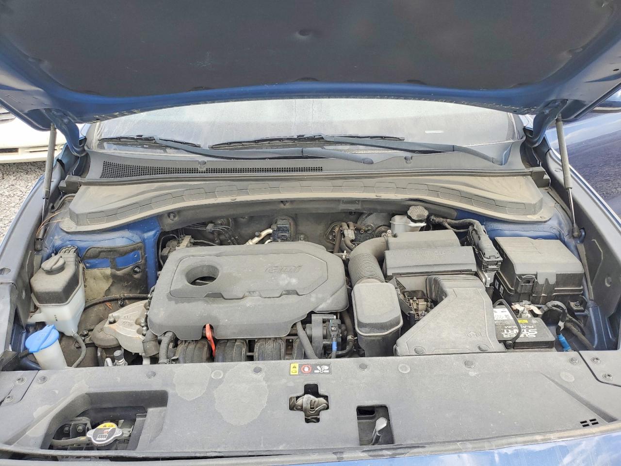 2019 Hyundai Santa Fe Se 2.4l Синий vin: 5NMS23AD6KH011559
