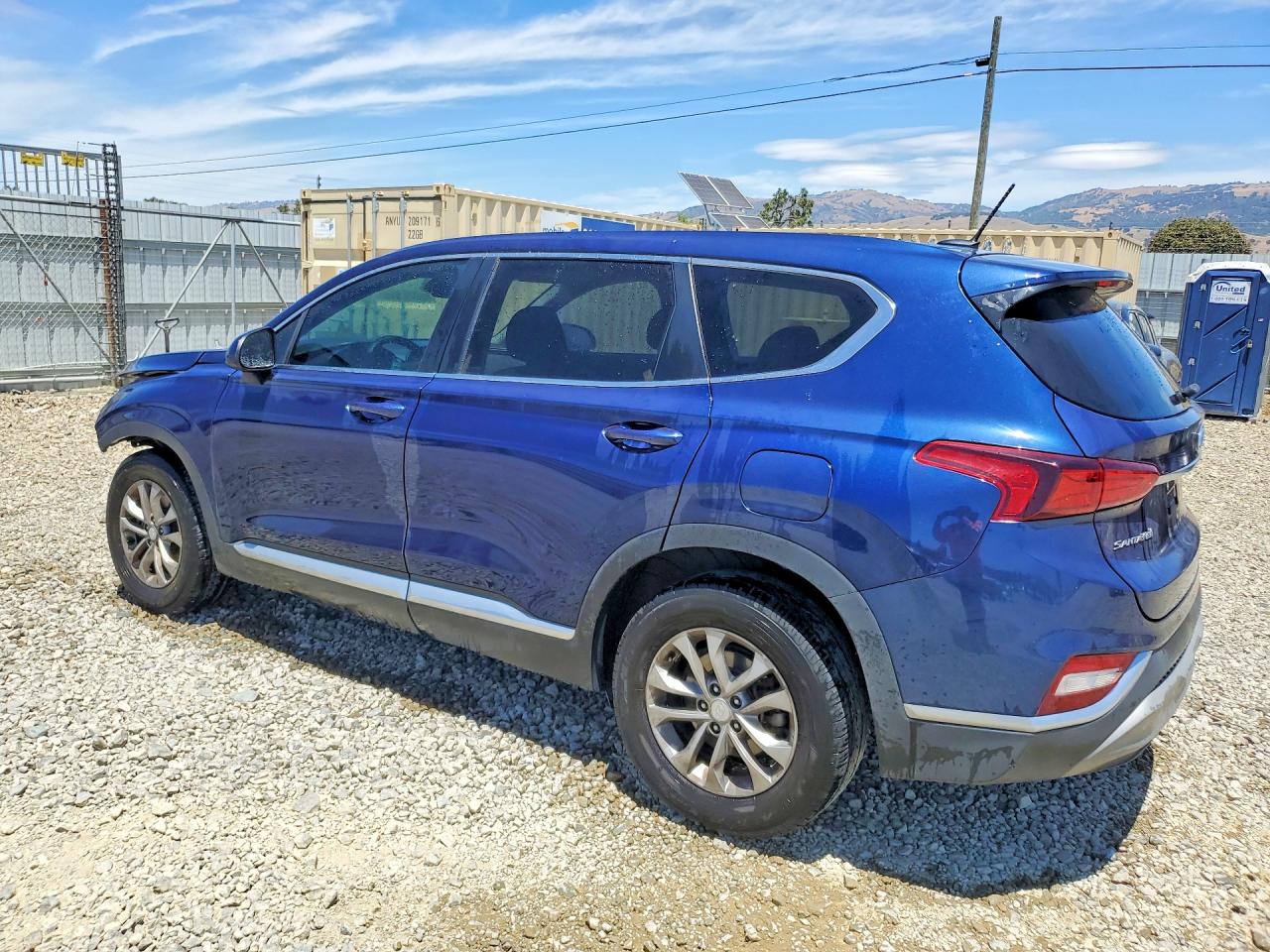 2020 Hyundai Santa Fe Se Blue vin: 5NMS23AD6LH207759