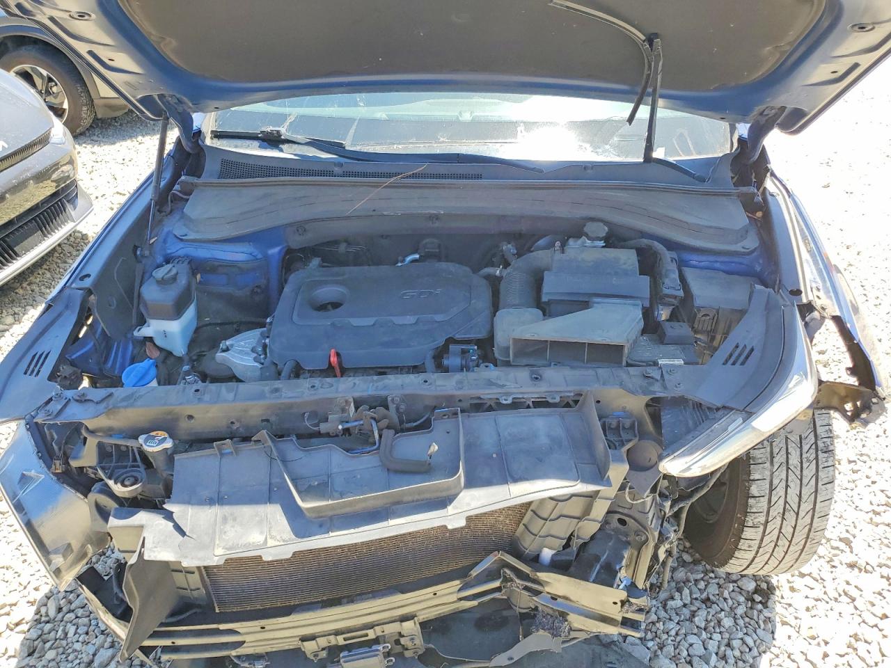 2020 Hyundai Santa Fe Se Blue vin: 5NMS23AD6LH207759