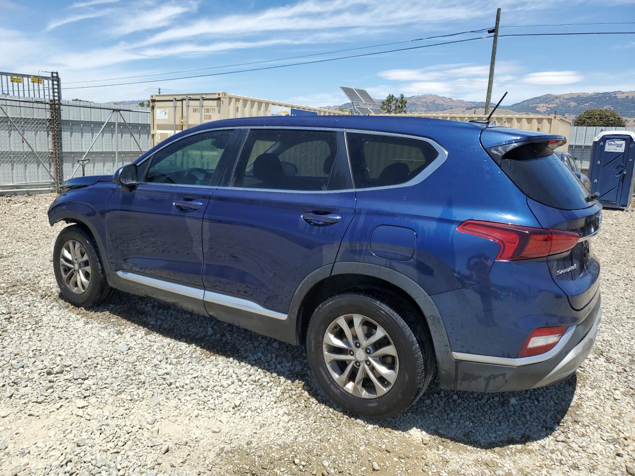 2020 Hyundai Santa Fe Se Blue vin: 5NMS23AD6LH207759 Damage: Left Rear Door Cladding, Broken, Replacement Required