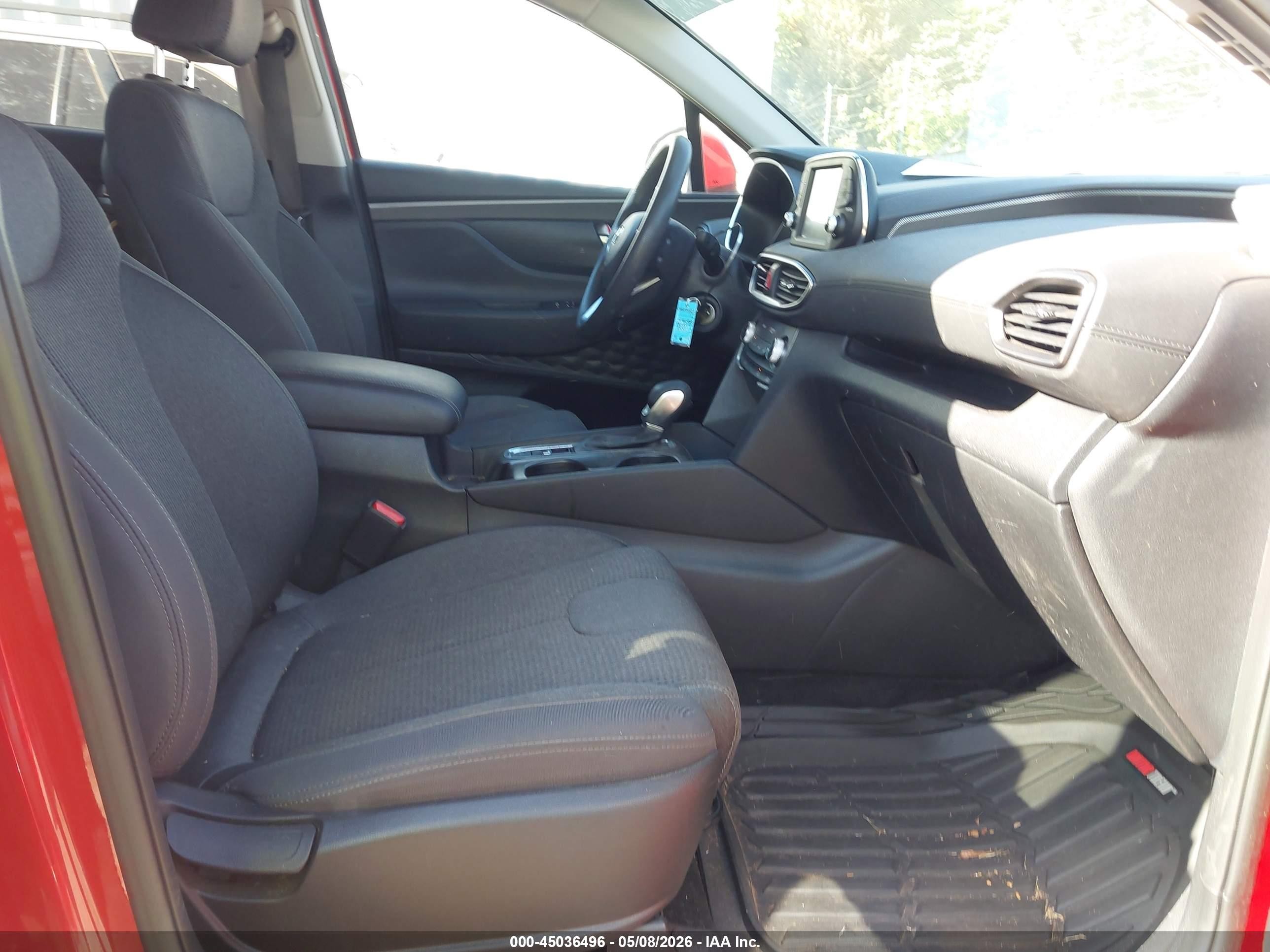 2019 Hyundai Santa Fe Se Темно-бордовый vin: 5NMS23AD7KH111718