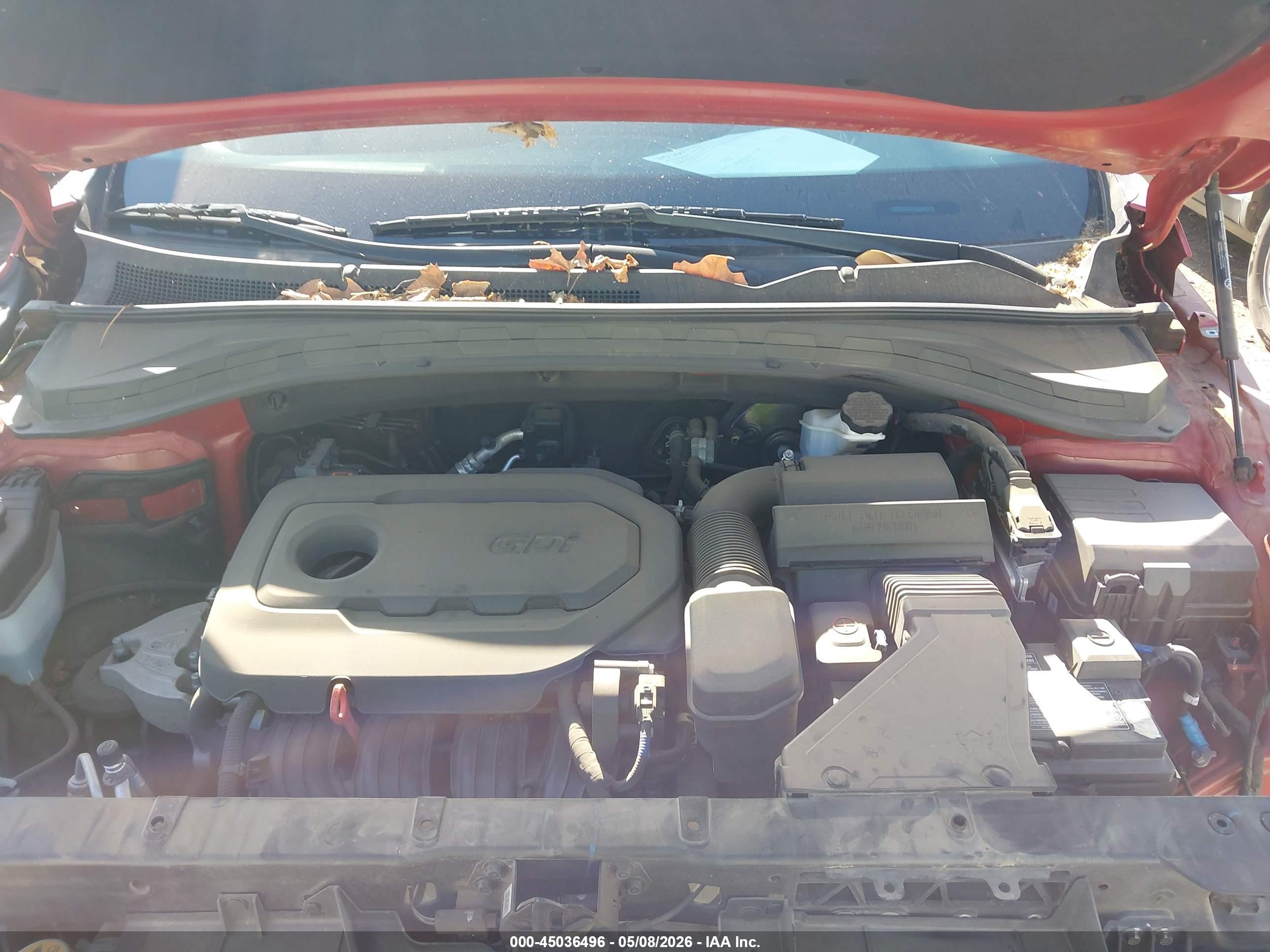 2019 Hyundai Santa Fe Se Темно-бордовый vin: 5NMS23AD7KH111718