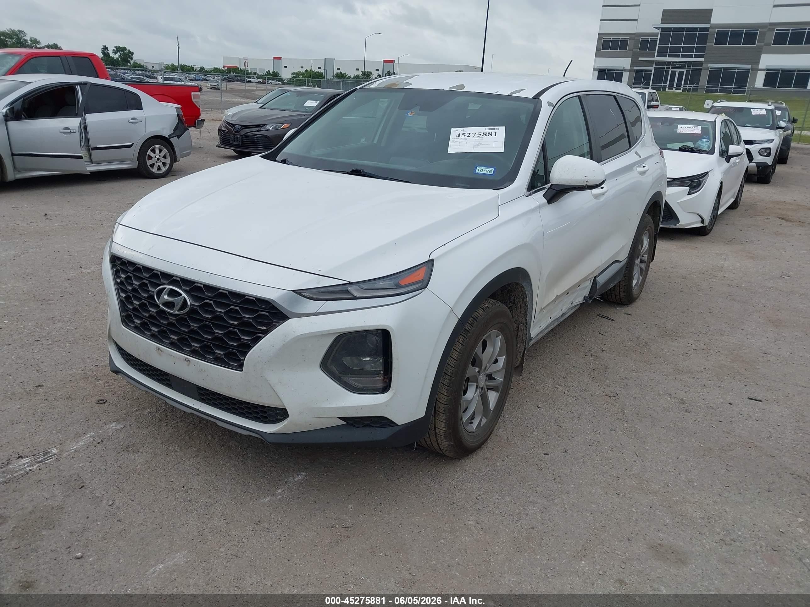 2020 Hyundai Santa Fe Se White vin: 5NMS23AD8LH141327