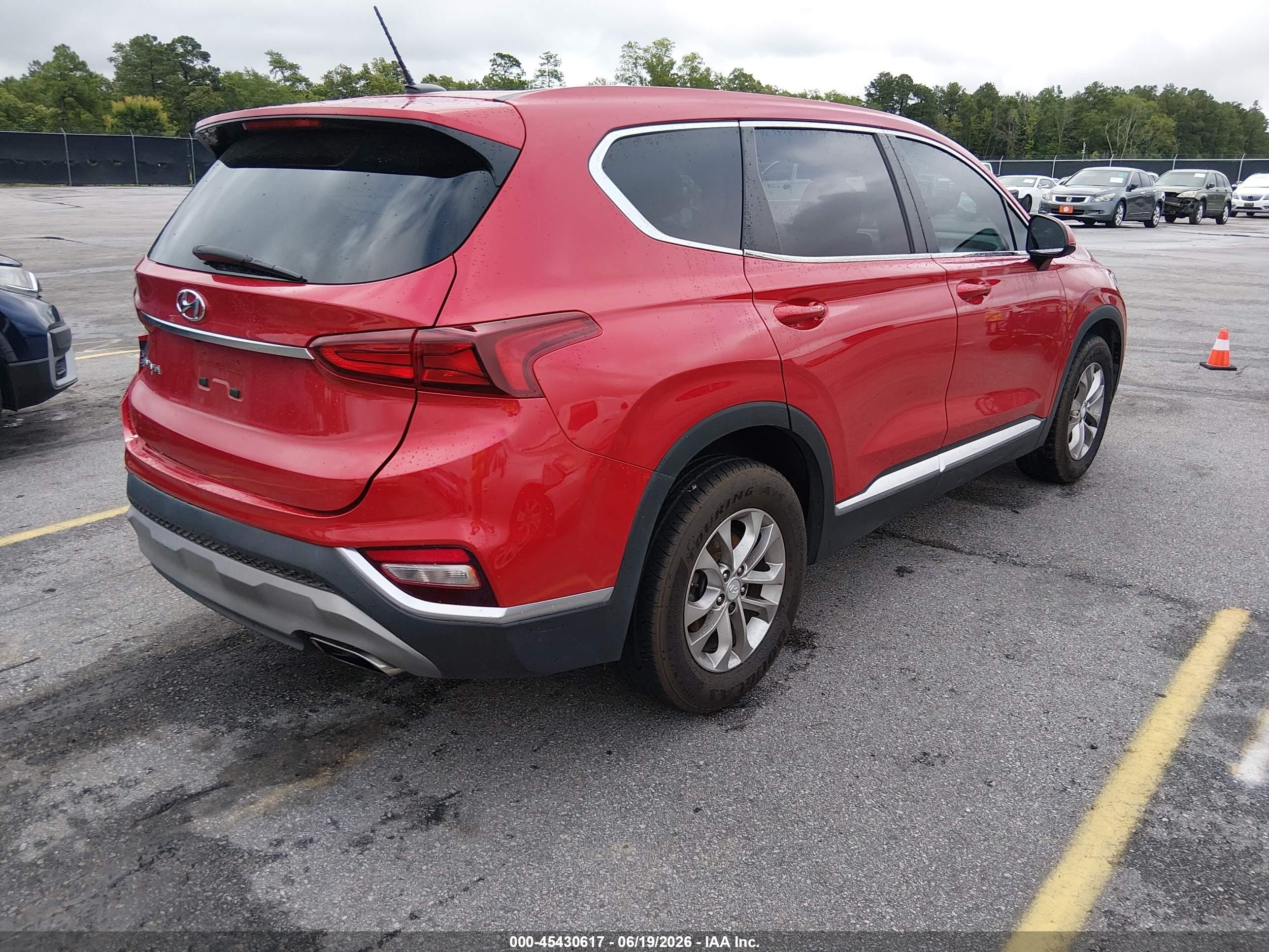 2020 Hyundai Santa Fe Se Red vin: 5NMS23AD9LH248533