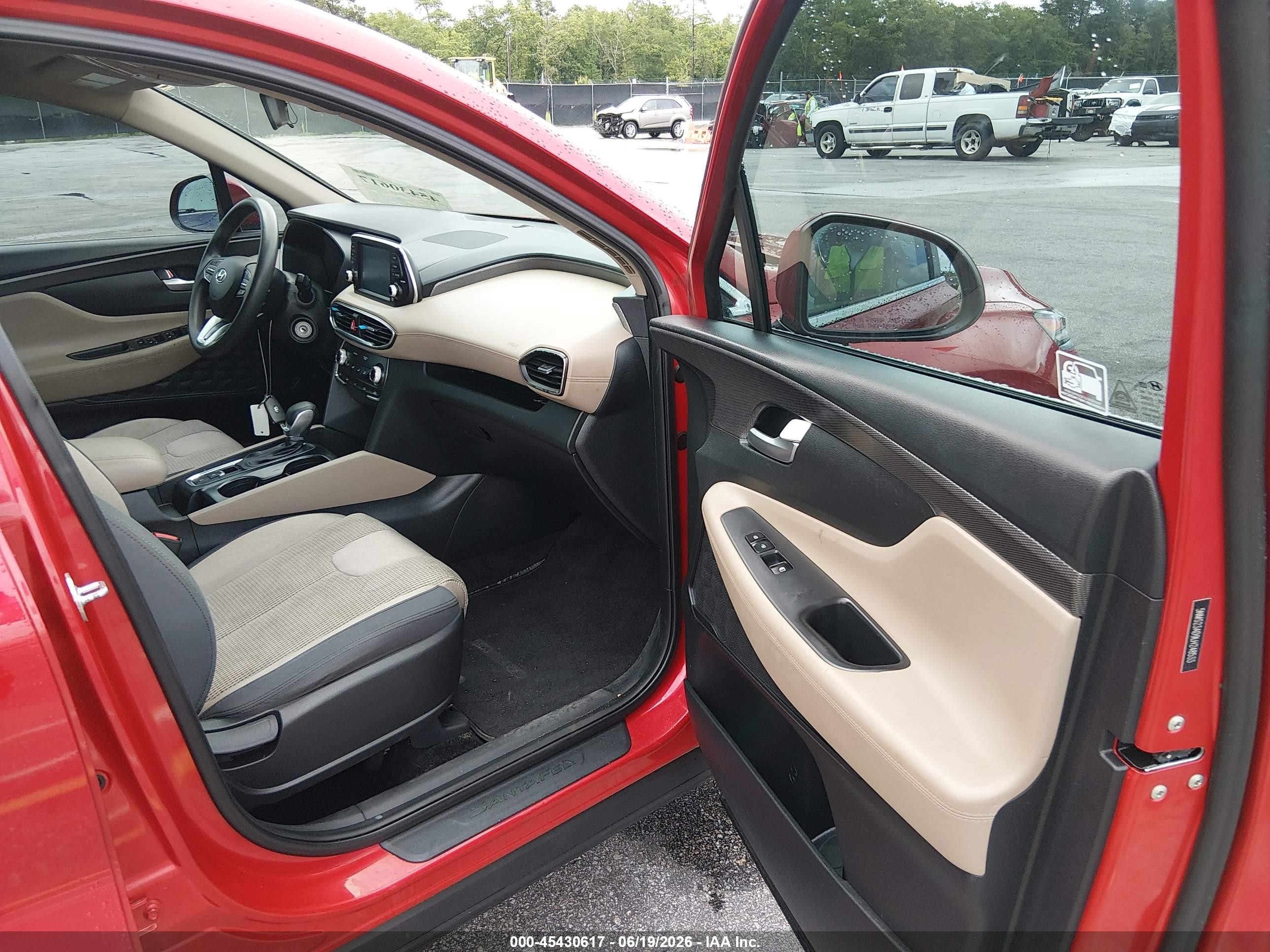 2020 Hyundai Santa Fe Se Red vin: 5NMS23AD9LH248533