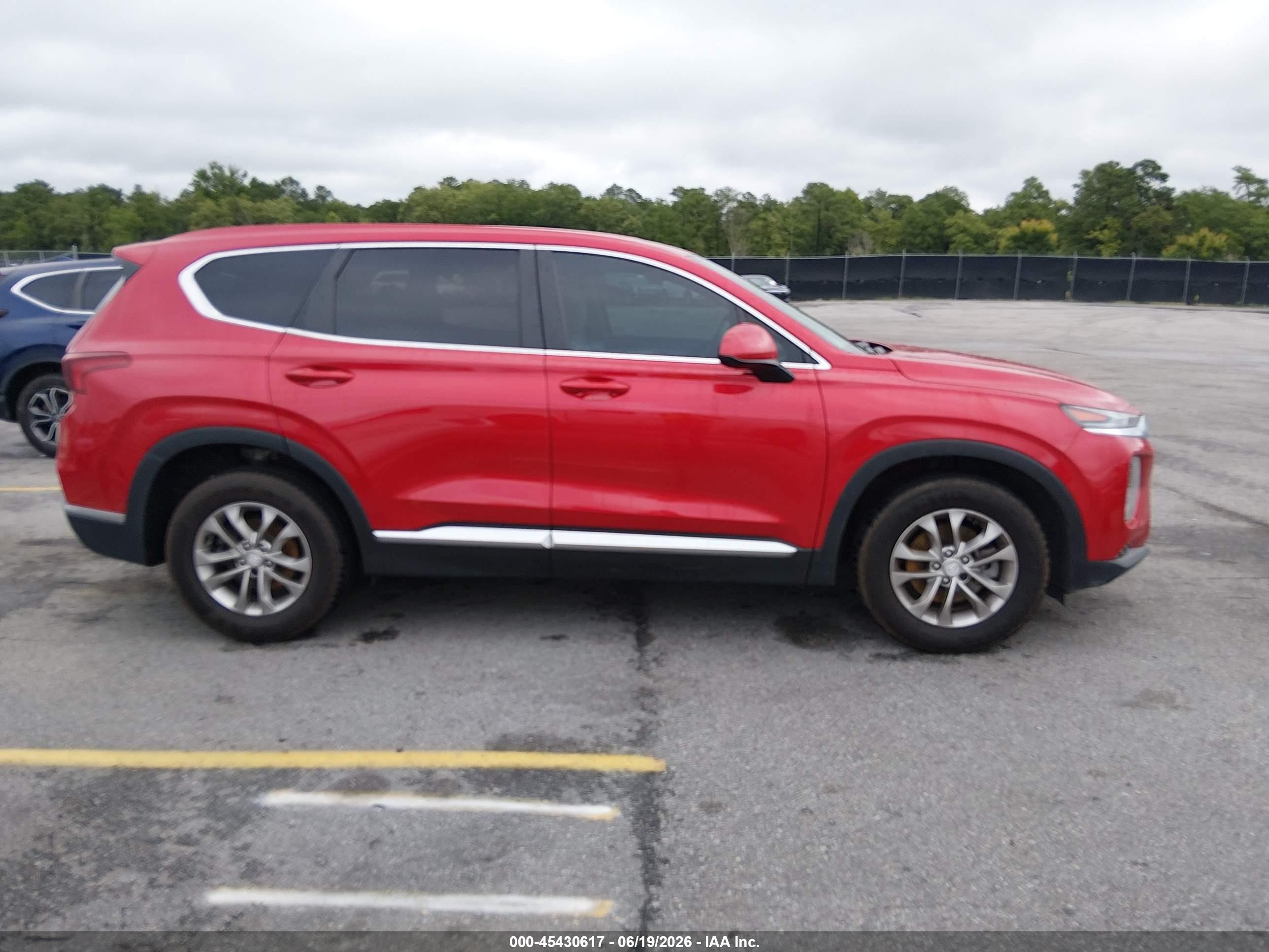2020 Hyundai Santa Fe Se Red vin: 5NMS23AD9LH248533