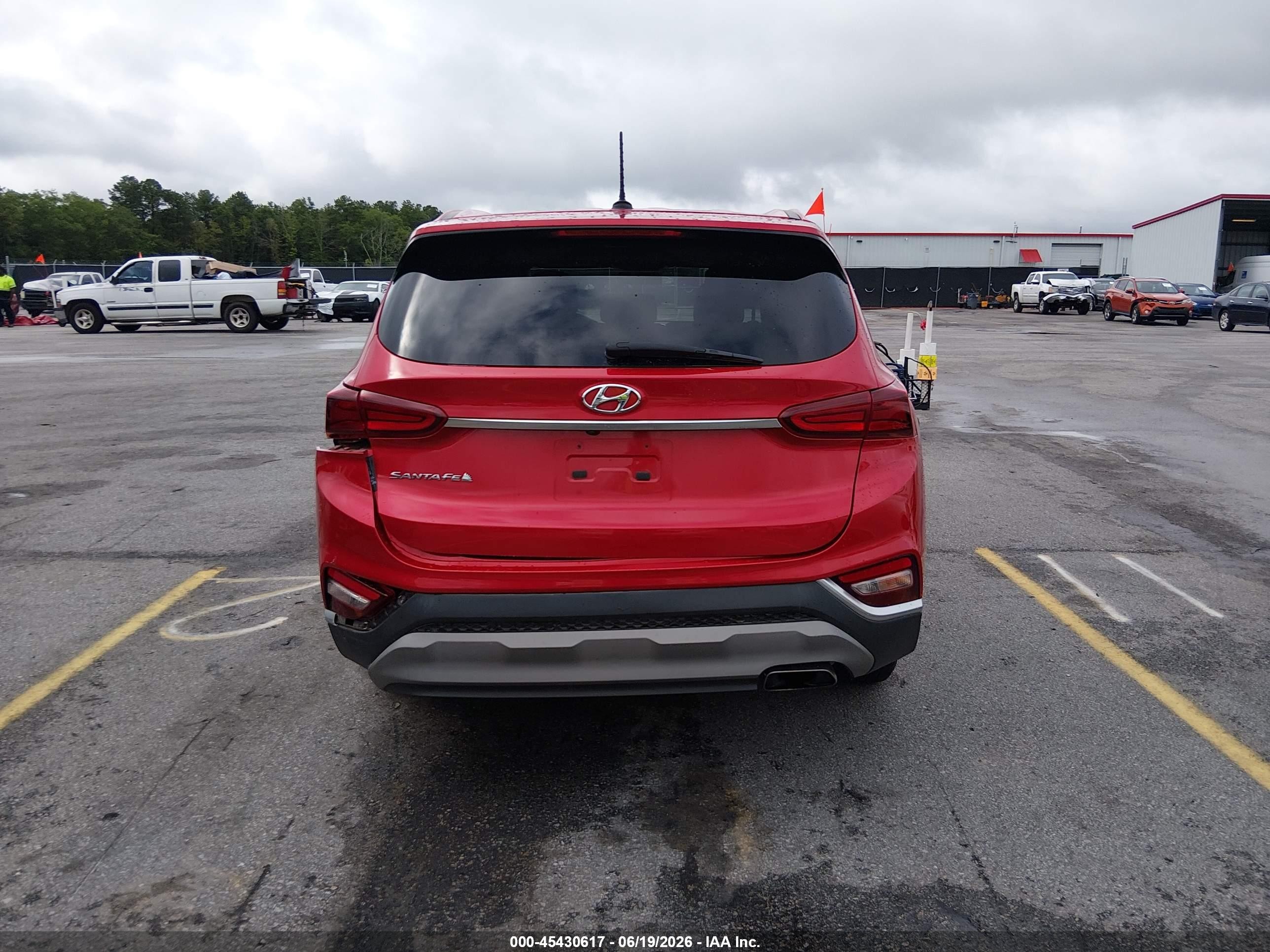 2020 Hyundai Santa Fe Se Red vin: 5NMS23AD9LH248533