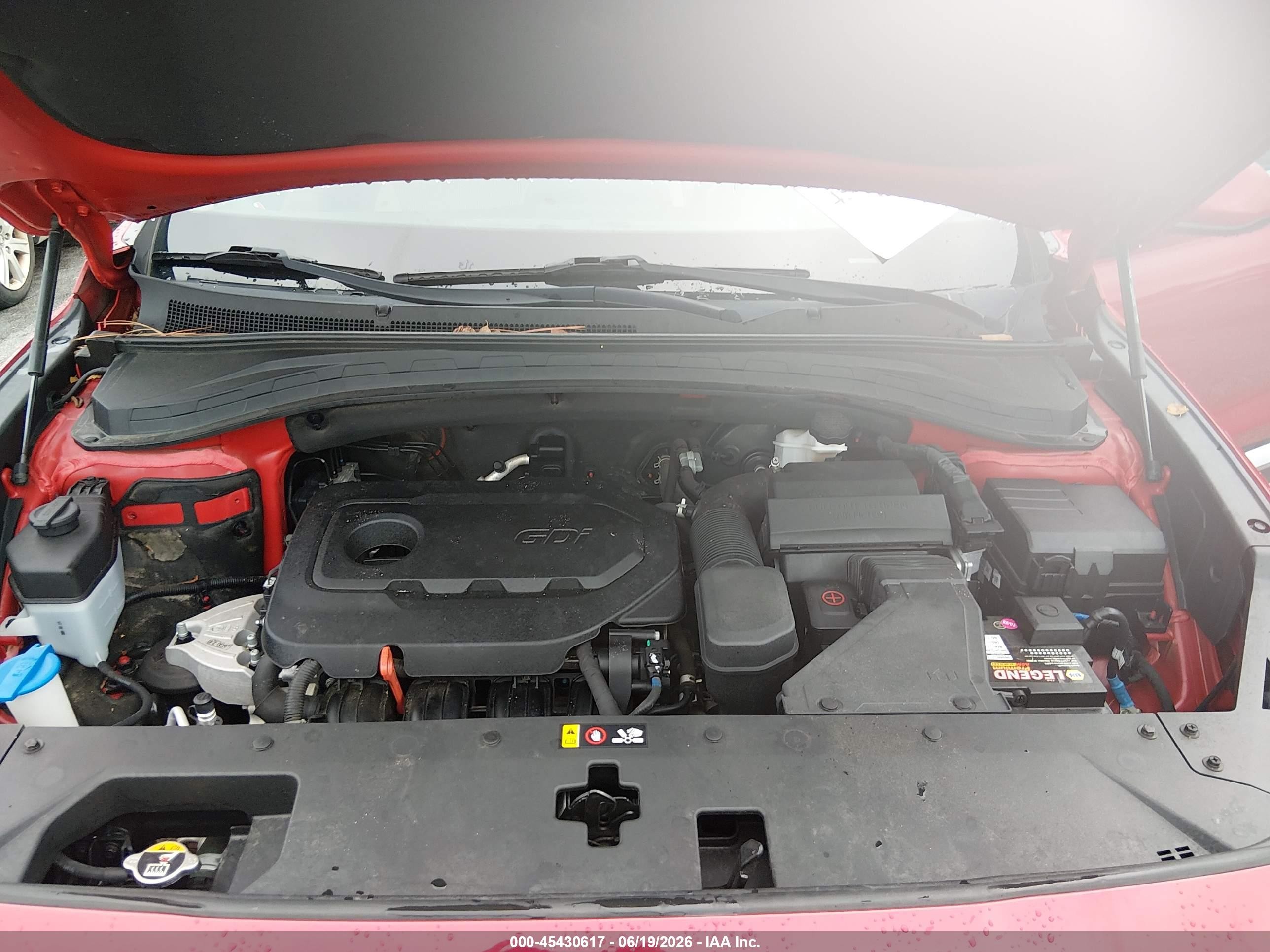 2020 Hyundai Santa Fe Se Red vin: 5NMS23AD9LH248533