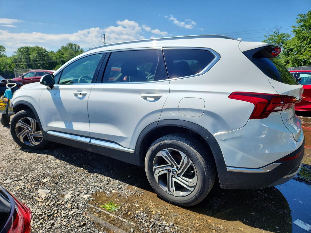 2021 Hyundai Santa Fe Sel Белый vin: 5NMS24AJ1MH355475