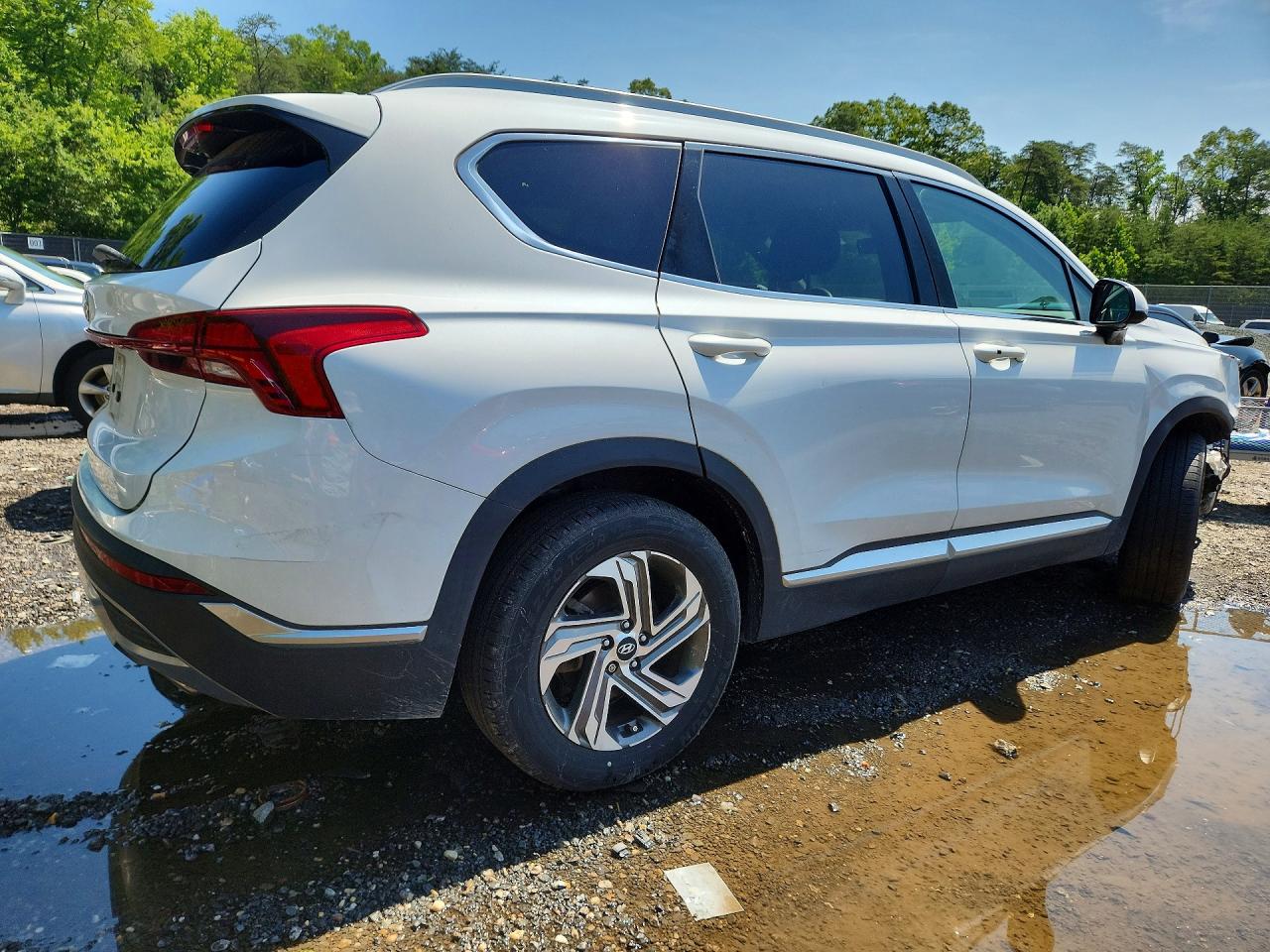 2021 Hyundai Santa Fe Sel Белый vin: 5NMS24AJ1MH355475