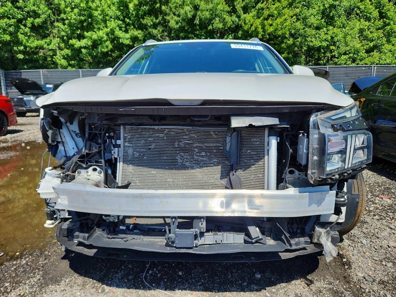 2021 Hyundai Santa Fe Sel Белый vin: 5NMS24AJ1MH355475