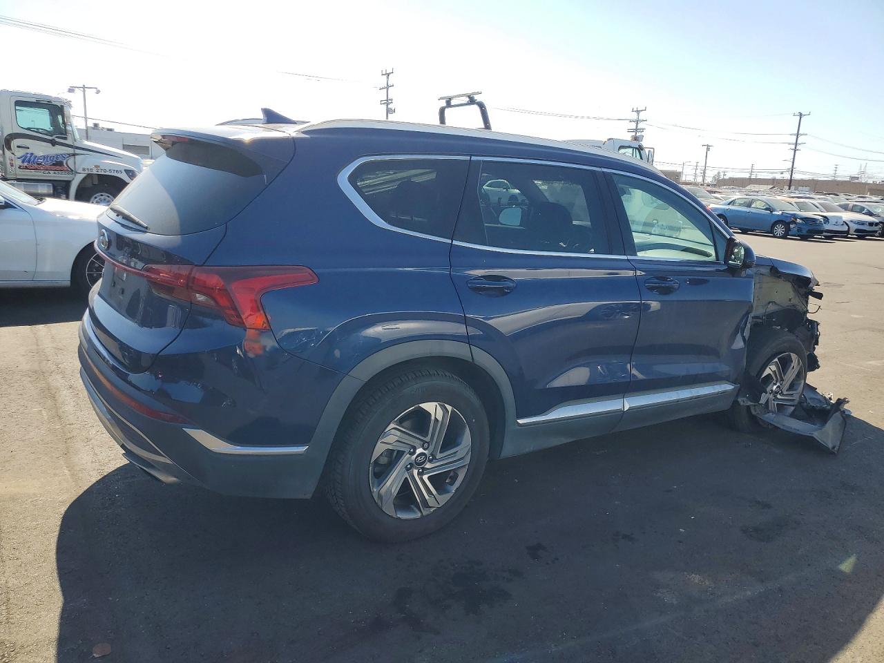 2021 Hyundai Santa Fe Sel Синий vin: 5NMS24AJ3MH346020
