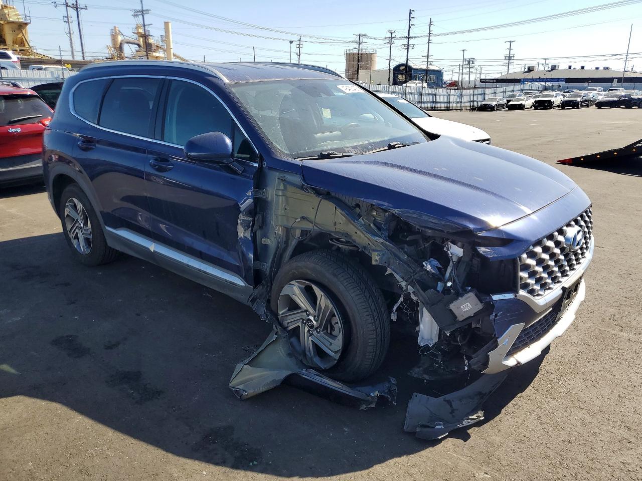 2021 Hyundai Santa Fe Sel Синий vin: 5NMS24AJ3MH346020