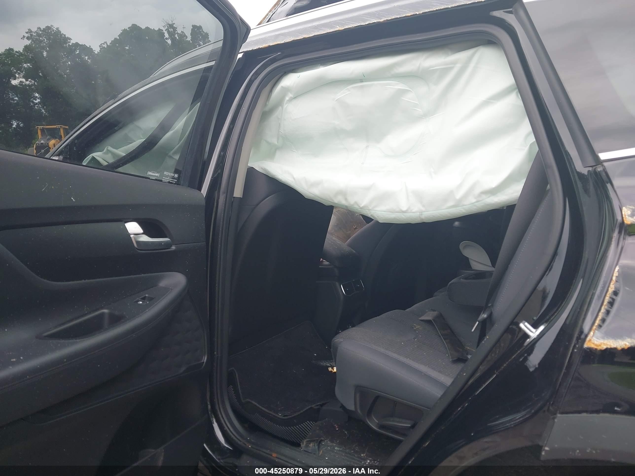 2022 Hyundai Santa Fe Sel Черный vin: 5NMS24AJ5NH378002
