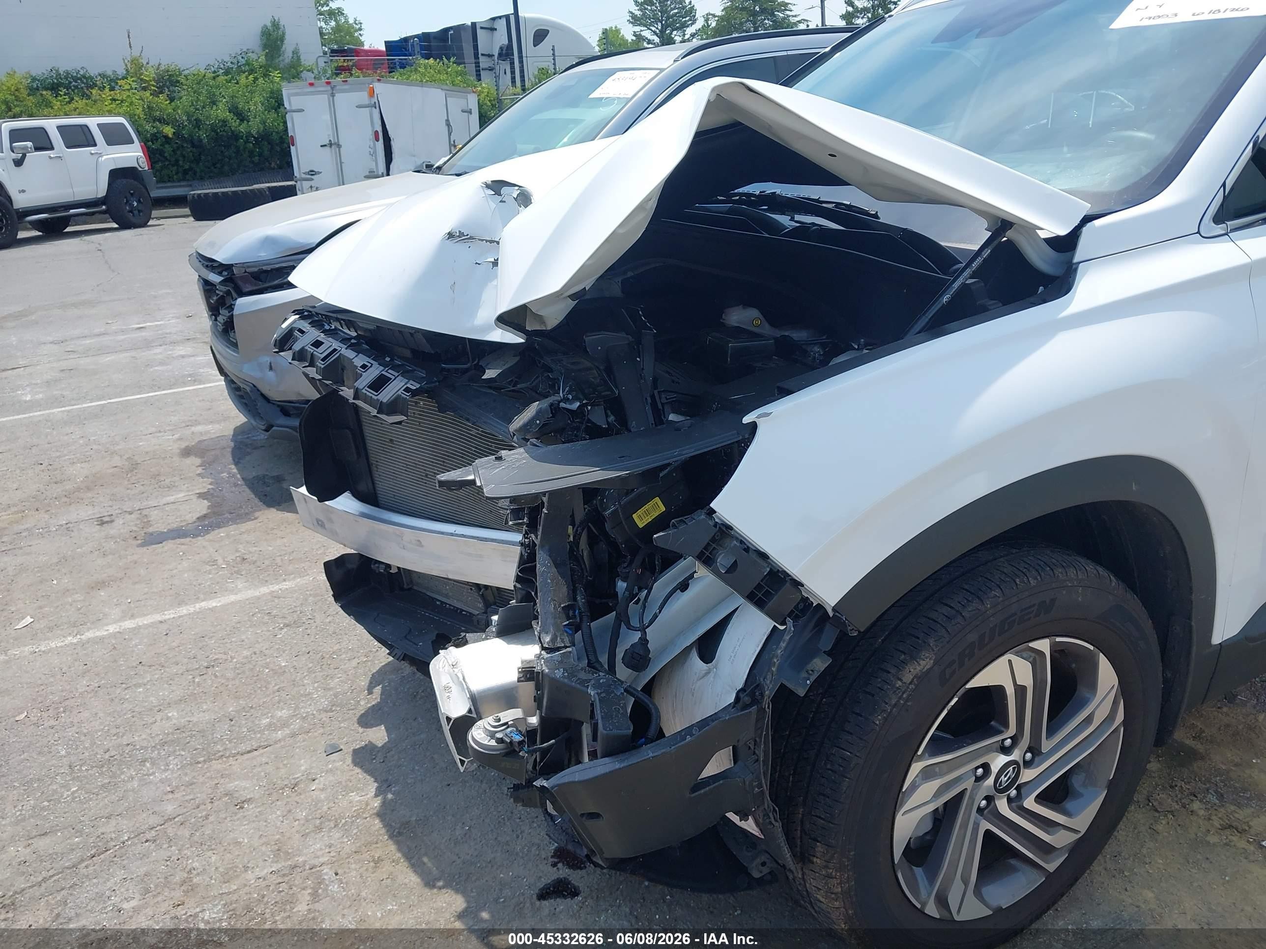 2023 Hyundai Santa Fe Sel Белый vin: 5NMS24AJ7PH652027