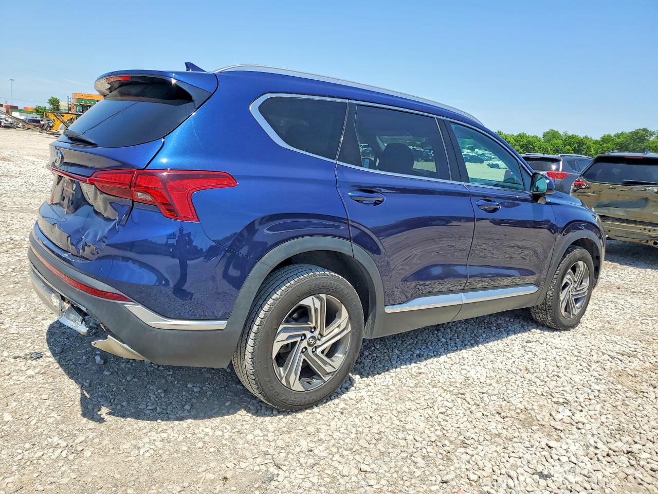 2021 Hyundai Santa Fe Sel Blue vin: 5NMS24AJ8MH337359