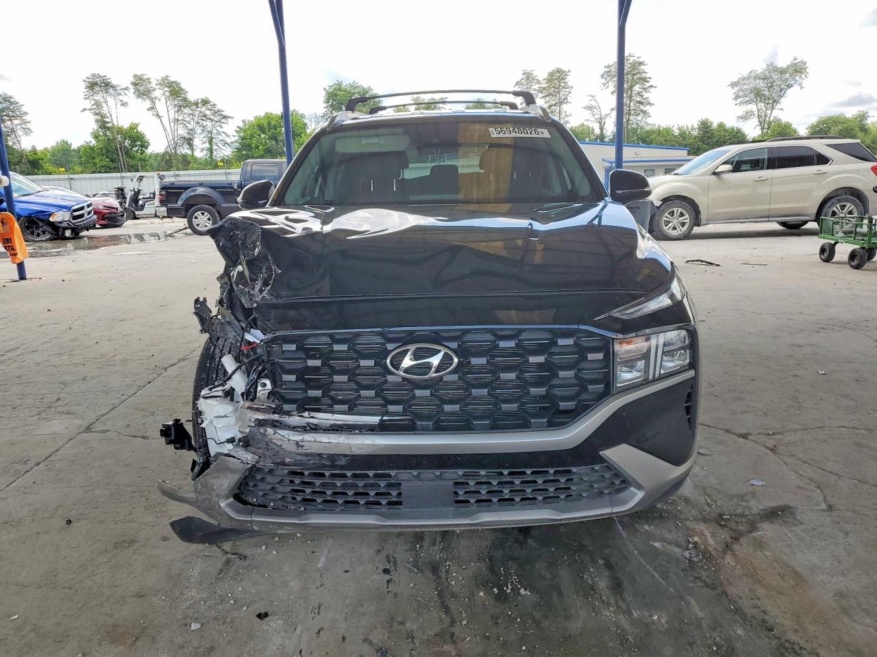 2023 Hyundai Santa Fe Sel Черный vin: 5NMS24AJ9PH606652
