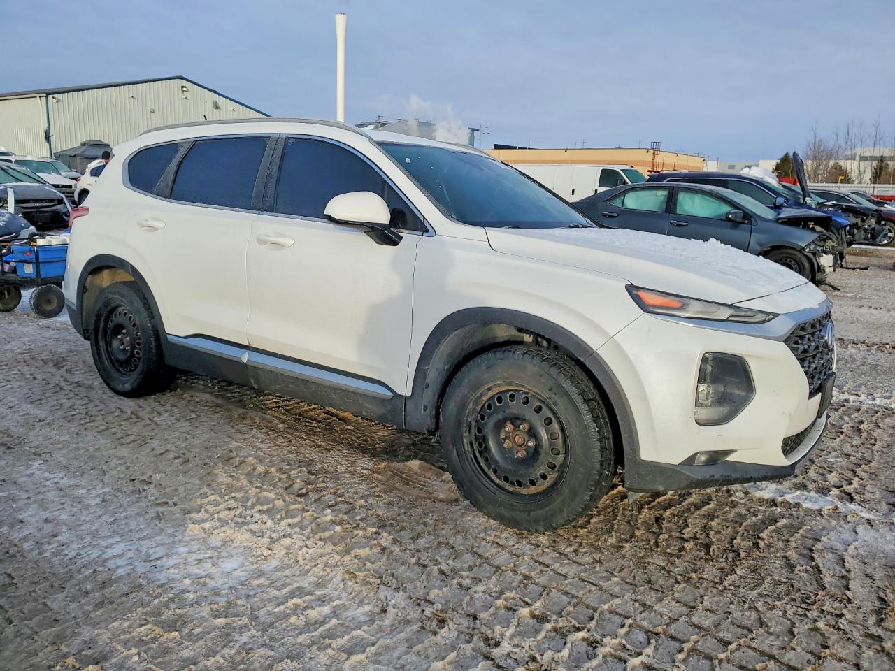 2019 Hyundai Santa Fe Se Белый vin: 5NMS2CAD0KH098410