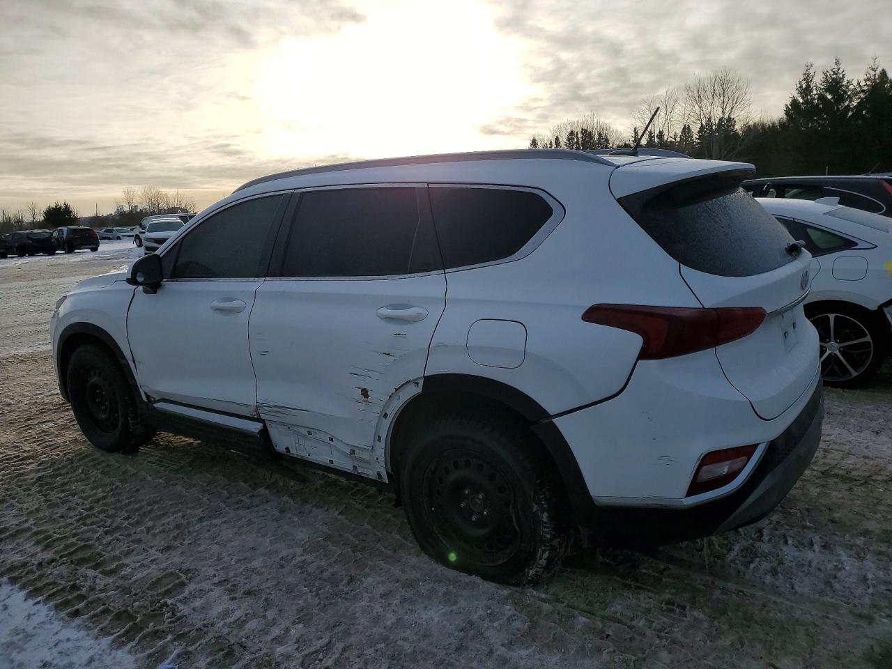 2019 Hyundai Santa Fe Se Белый vin: 5NMS2CAD0KH098410