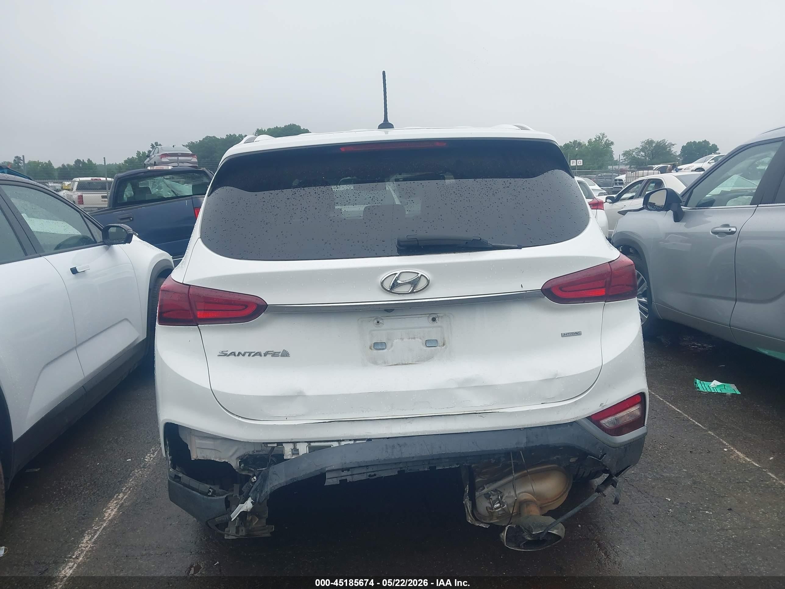 2019 Hyundai Santa Fe Se White vin: 5NMS2CAD1KH019309