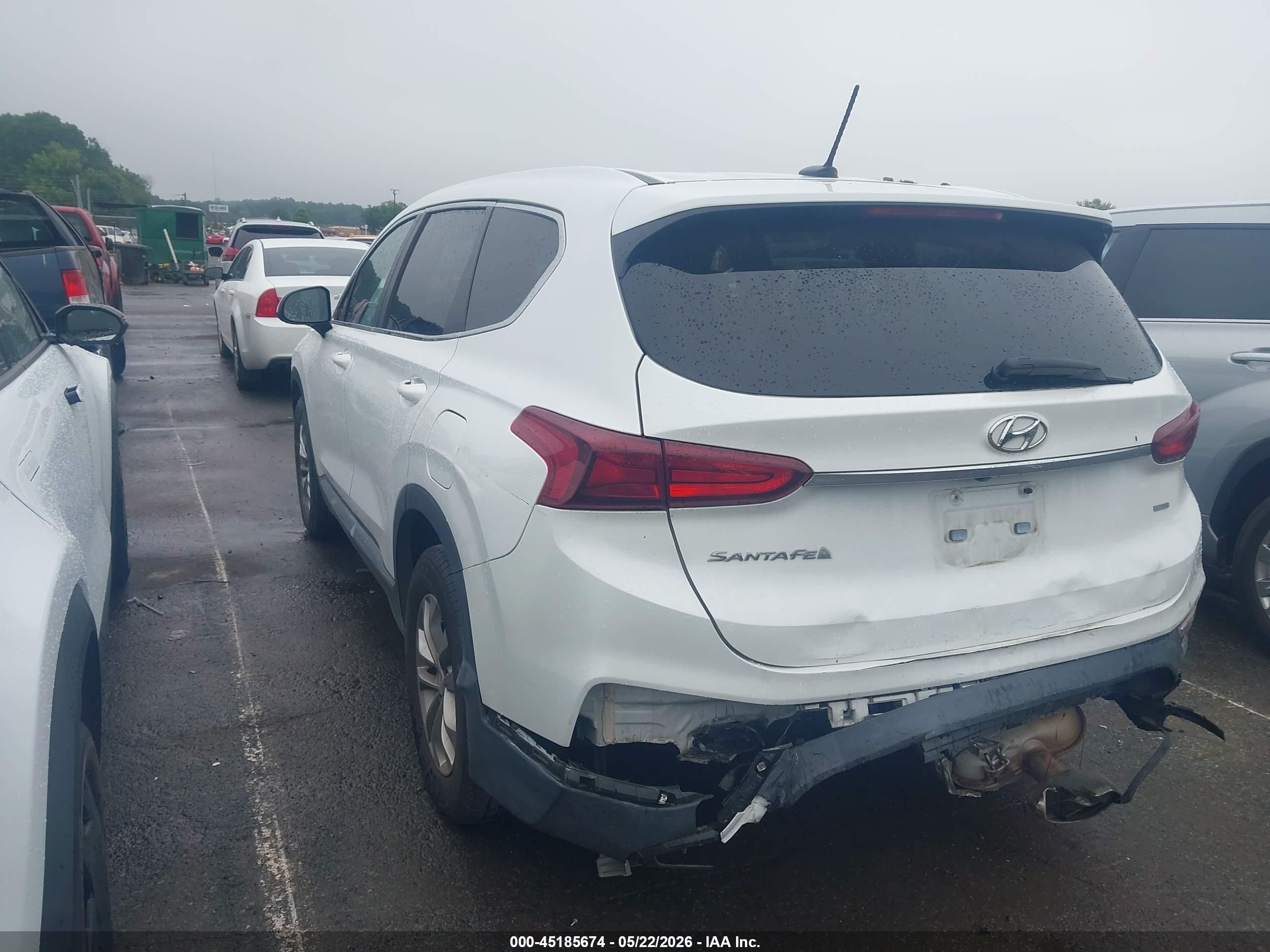 2019 Hyundai Santa Fe Se White vin: 5NMS2CAD1KH019309