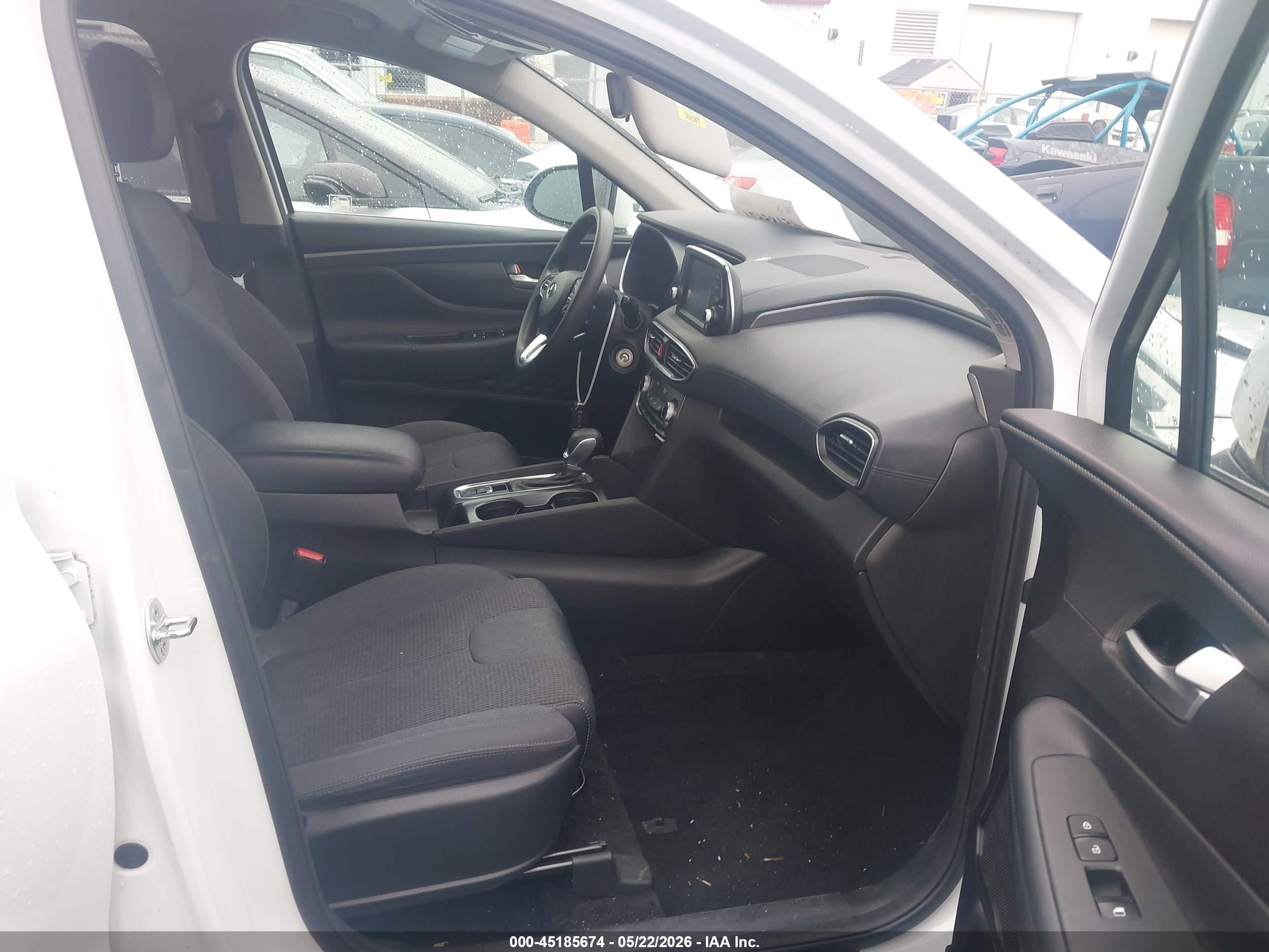 2019 Hyundai Santa Fe Se White vin: 5NMS2CAD1KH019309
