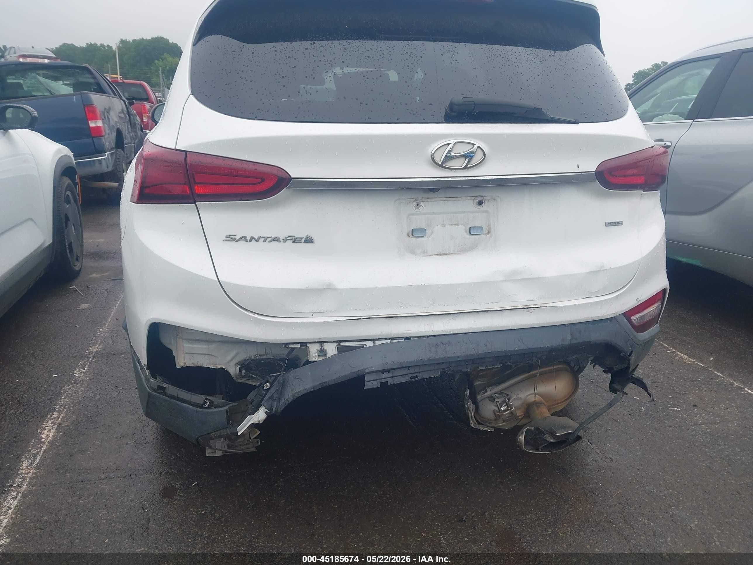 2019 Hyundai Santa Fe Se White vin: 5NMS2CAD1KH019309